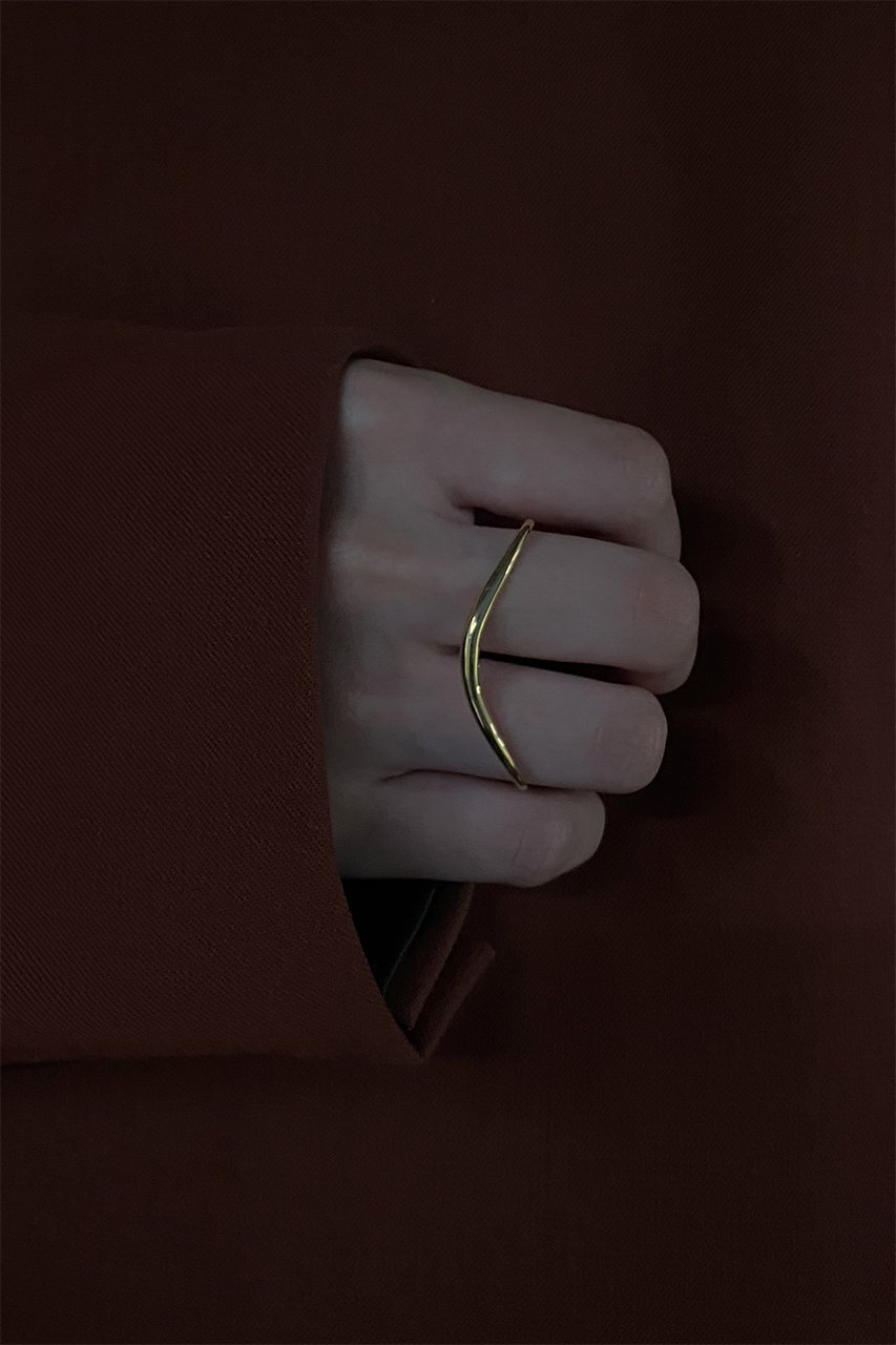 【イヴェット/YVETTE】のSTRUCTURE ダブルフィンガーリング 人気、トレンドファッション・服の通販 founy(ファニー) 　ファッション　Fashion　レディースファッション　Fashion for Women　なめらか　Smooth, Silky Texture　ジュエリー　Jewelry, Accessories　フォルム　Silhouette, Form　エレガント 上品　Elegant　新作・新入荷　New Arrivals / New In　other-2|ID: prp329100004960019 ipo3291000000037213809