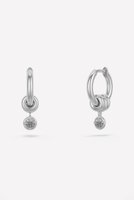 【スピネッリ キルコリーン/Spinelli Kilcollin】のZAHRA SILVER GRIS ピアス 大人の最旬トレンドファッション＆コーディネート founy(ファウニー) ファッション Fashion レディースファッション Fashion for Women ジュエリー Jewelry ファッションリング Fashion Rings イヤリング・フープ・ドロップタイプ Hoop, Drop & Clip Earrings イヤリング Earrings シルバー Silver, Metallic Silver ダイヤモンド Diamond, Brilliant Cut チャーム Charm, Pendant ドロップ Drop Shoulder, Dropped Style フィット Fit, Slim Fit フープ Hoop, Hoop Earrings 新作・新入荷 New Arrivals / New In |ID:prp329100004960022
