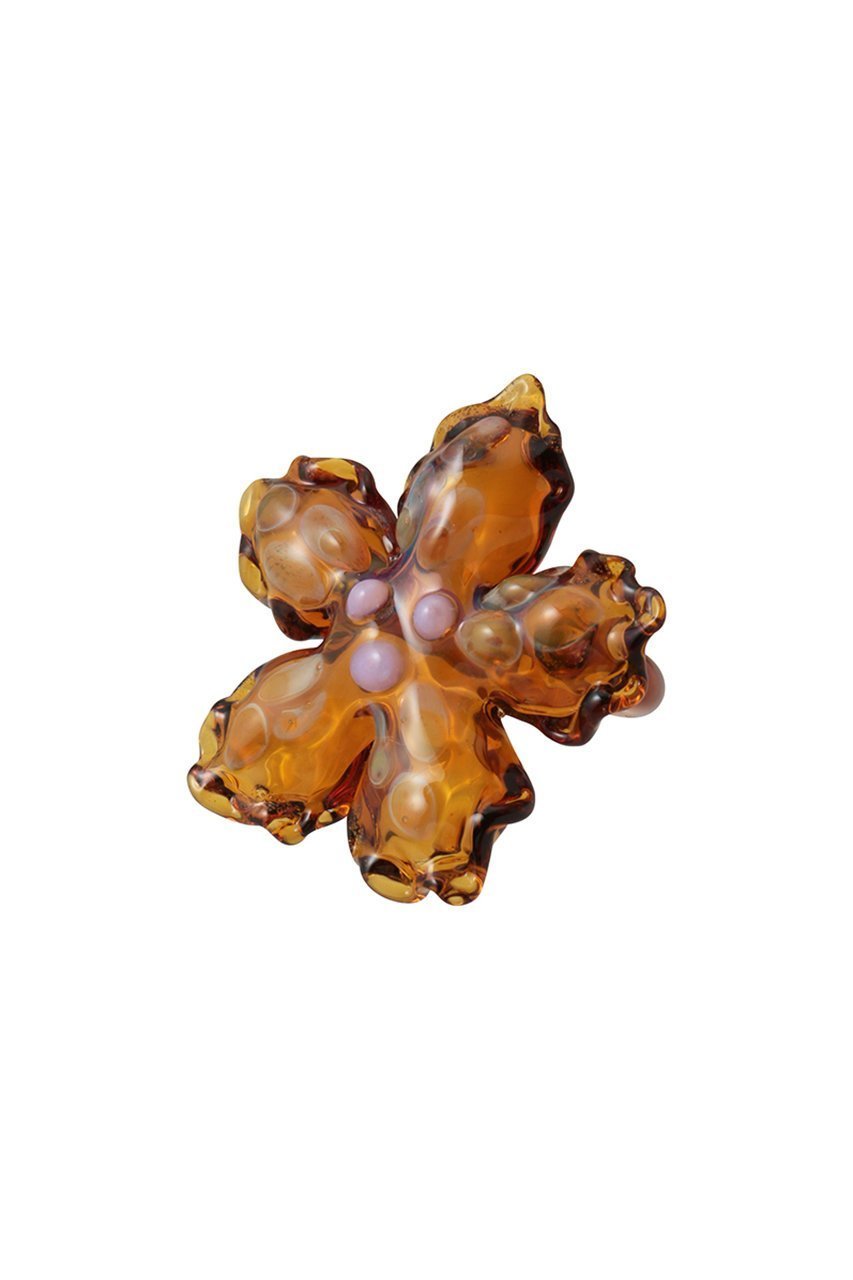 【アルアバイル/allureville】の【CAJAL】BETTA RING インテリア・キッズ・メンズ・レディースファッション・服の通販 founy(ファニー) 　ファッション　Fashion　レディースファッション　Fashion for Women　ガラス　Glass, Glassware　ジュエリー　Jewelry, Accessories　フラワー　Flower, Floral　ボックス　Boxy, Box Shape　モチーフ　Motif, Design Theme　新作・新入荷　New Arrivals / New In　ブラウン|ID: prp329100004960025 ipo3291000000037213834