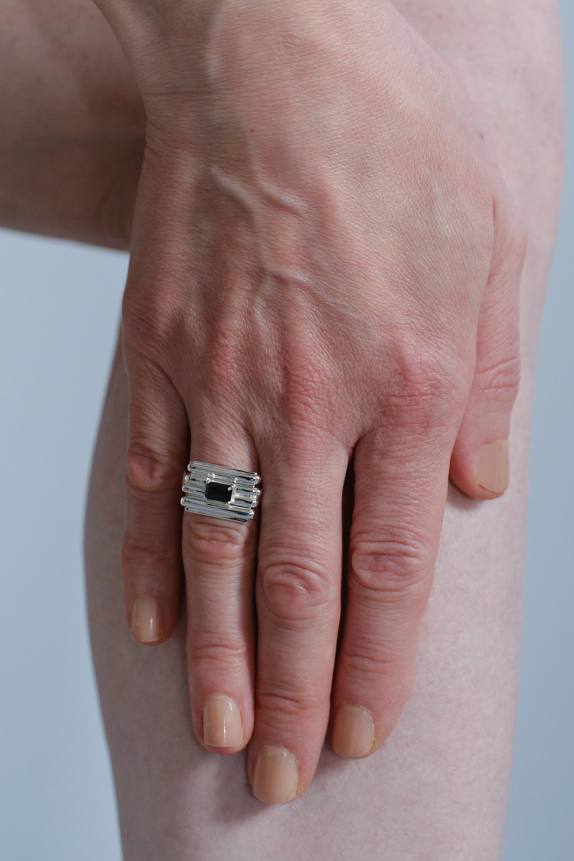 【イヴェット/YVETTE】のSTRUCTURE アイアンリング 人気、トレンドファッション・服の通販 founy(ファニー) 　ファッション　Fashion　レディースファッション　Fashion for Women　クール　Cool, Chic　シルバー　Silver, Metallic Silver　ストーン　Stone, Gem-Like　フォルム　Silhouette, Form　メタル　Metal, Metal Parts　新作・新入荷　New Arrivals / New In　other-2|ID: prp329100004960028 ipo3291000000037213853