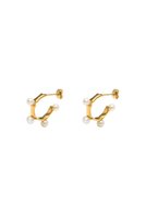 【イヴェット/YVETTE】のPILLAR パールピアス 大人の最旬トレンドファッション＆コーディネート founy(ファウニー) ファッション Fashion レディースファッション Fashion for Women ジュエリー Jewelry ファッションリング Fashion Rings イヤリング・フープ・ドロップタイプ Hoop, Drop & Clip Earrings イヤリング Earrings コンパクト Compact, Small Size パール Pearl, Pearl Accent フープ Hoop, Hoop Earrings エレガント 上品 Elegant 新作・新入荷 New Arrivals / New In |ID:prp329100004960033