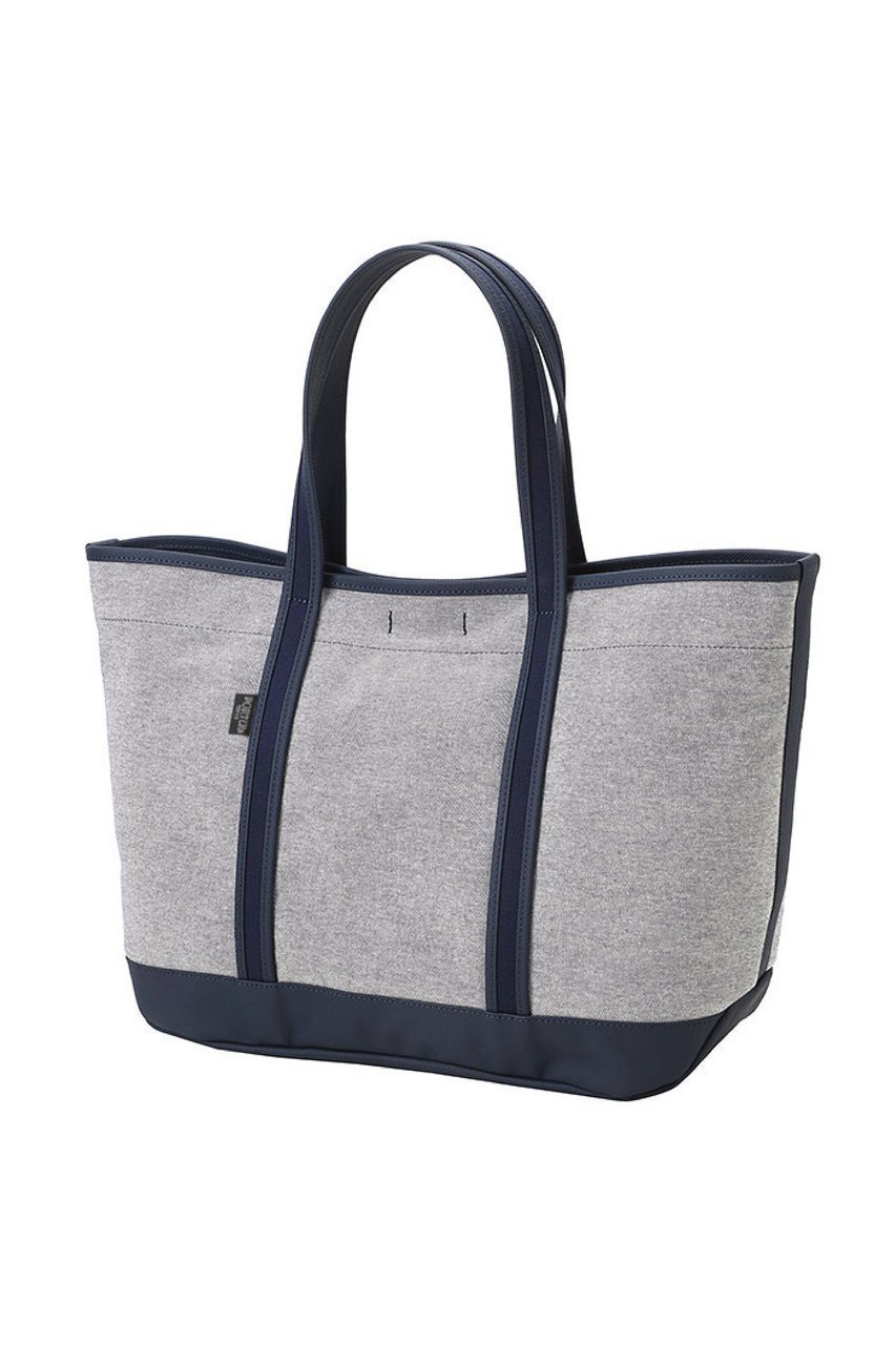 【ポーター ピーオーティーアール/PORTER POTR】の【4/29 10:00販売開始】【PORTER】BOYFRIEND TOTE CHAMBRAY/ボーイフレンド トート シャンブレー トートバッグ(L) インテリア・キッズ・メンズ・レディースファッション・服の通販 founy(ファニー) 　ファッション　Fashion　レディースファッション　Fashion for Women　バッグ　Bags　ユニセックス　Unisex, Genderless　シャンブレー　Chambray, Denim-Like Fabric　シンプル　Simple, Minimal　ポケット　Pocket, Pocket Detail　メッシュ　Mesh, Net Fabric　エレガント 上品　Elegant　軽量　Lightweight, Ultra Light　ビジネス 仕事 通勤　Business / Work / Commuting　ネイビー|ID: prp329100004960053 ipo3291000000037214031