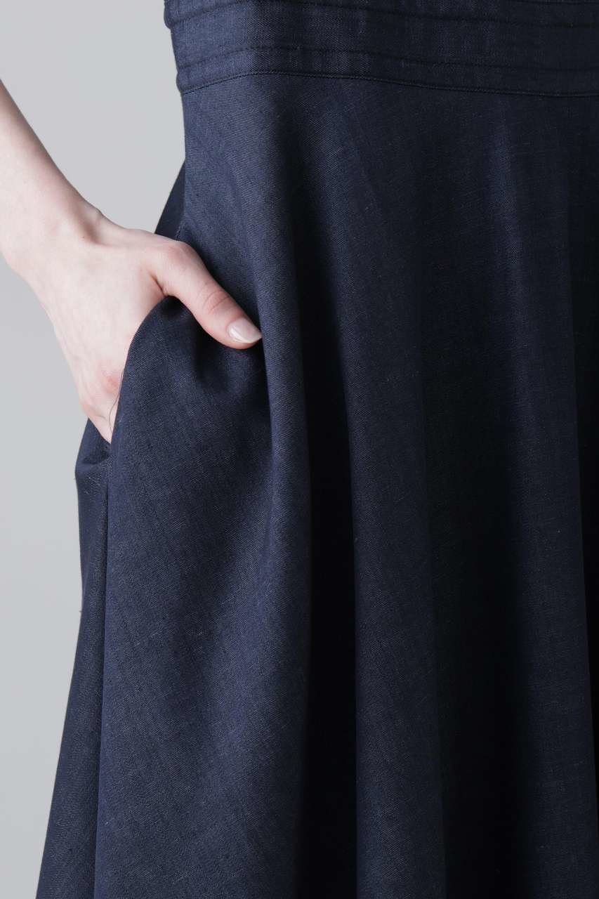 【アドーア/ADORE】のハイブリッドデニムワンピース 人気、トレンドファッション・服の通販 founy(ファニー) 　ファッション　Fashion　レディースファッション　Fashion for Women　ワンピース　Dresses　チュニック　Tunic Tops & Dresses　カッティング　Cutting Detail　チュニック　Tunic, Long Top　ツイル　Twist, Twisted Detail　デニム　Denim, Jeans Material　フィット　Fit, Slim Fit　フレア　Flare, Flared　ラップ　Wrap, Wrap Design　ロング　Long, Long-Length　ワーク　Workwear, Utility Style　エレガント 上品　Elegant　夏　Summer　other-6|ID: prp329100004960069 ipo3291000000037214149