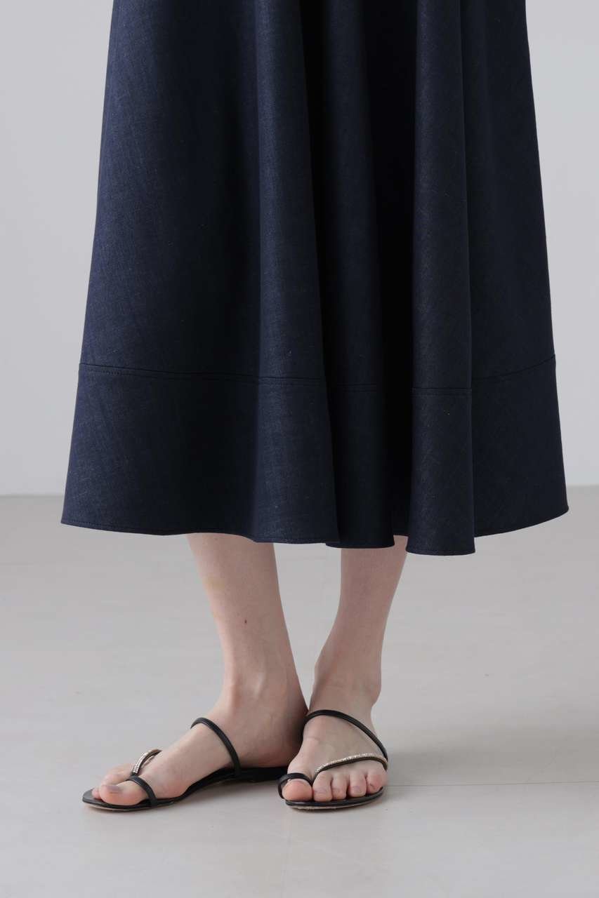 【アドーア/ADORE】のハイブリッドデニムワンピース 人気、トレンドファッション・服の通販 founy(ファニー) 　ファッション　Fashion　レディースファッション　Fashion for Women　ワンピース　Dresses　チュニック　Tunic Tops & Dresses　カッティング　Cutting Detail　チュニック　Tunic, Long Top　ツイル　Twist, Twisted Detail　デニム　Denim, Jeans Material　フィット　Fit, Slim Fit　フレア　Flare, Flared　ラップ　Wrap, Wrap Design　ロング　Long, Long-Length　ワーク　Workwear, Utility Style　エレガント 上品　Elegant　夏　Summer　other-7|ID: prp329100004960069 ipo3291000000037214150