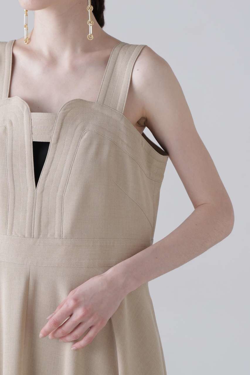 【アドーア/ADORE】のラスティックドビーワンピース 人気、トレンドファッション・服の通販 founy(ファニー) 　ファッション　Fashion　レディースファッション　Fashion for Women　ワンピース　Dresses　チュニック　Tunic Tops & Dresses　カッティング　Cutting Detail　チュニック　Tunic, Long Top　ドレス　Dress, One-Piece　フィット　Fit, Slim Fit　フレア　Flare, Flared　ラップ　Wrap, Wrap Design　ロング　Long, Long-Length　ワーク　Workwear, Utility Style　エレガント 上品　Elegant　夏　Summer　新作・新入荷　New Arrivals / New In　other-6|ID: prp329100004960070 ipo3291000000037214158