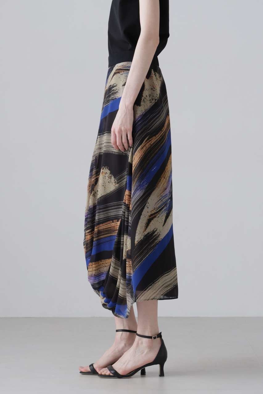 【アドーア/ADORE】のジュピタープリントスカート 人気、トレンドファッション・服の通販 founy(ファニー) 　ファッション　Fashion　レディースファッション　Fashion for Women　スカート　Skirts　ロングスカート　Long Skirts / Maxi & Midi Skirts　おすすめ　Recommended / Our Picks　シフォン　Chiffon, Lightweight Fabric　ジョーゼット　Georgette, Semi-Sheer Fabric　セットアップ　Set-Up, Coordinated Outfit　ドレープ　Drape, Draping Fabric　プリント　Print, Printed Pattern　モチーフ　Motif, Design Theme　ロング　Long, Long-Length　新作・新入荷　New Arrivals / New In　other-4|ID: prp329100004960076 ipo3291000000037214225