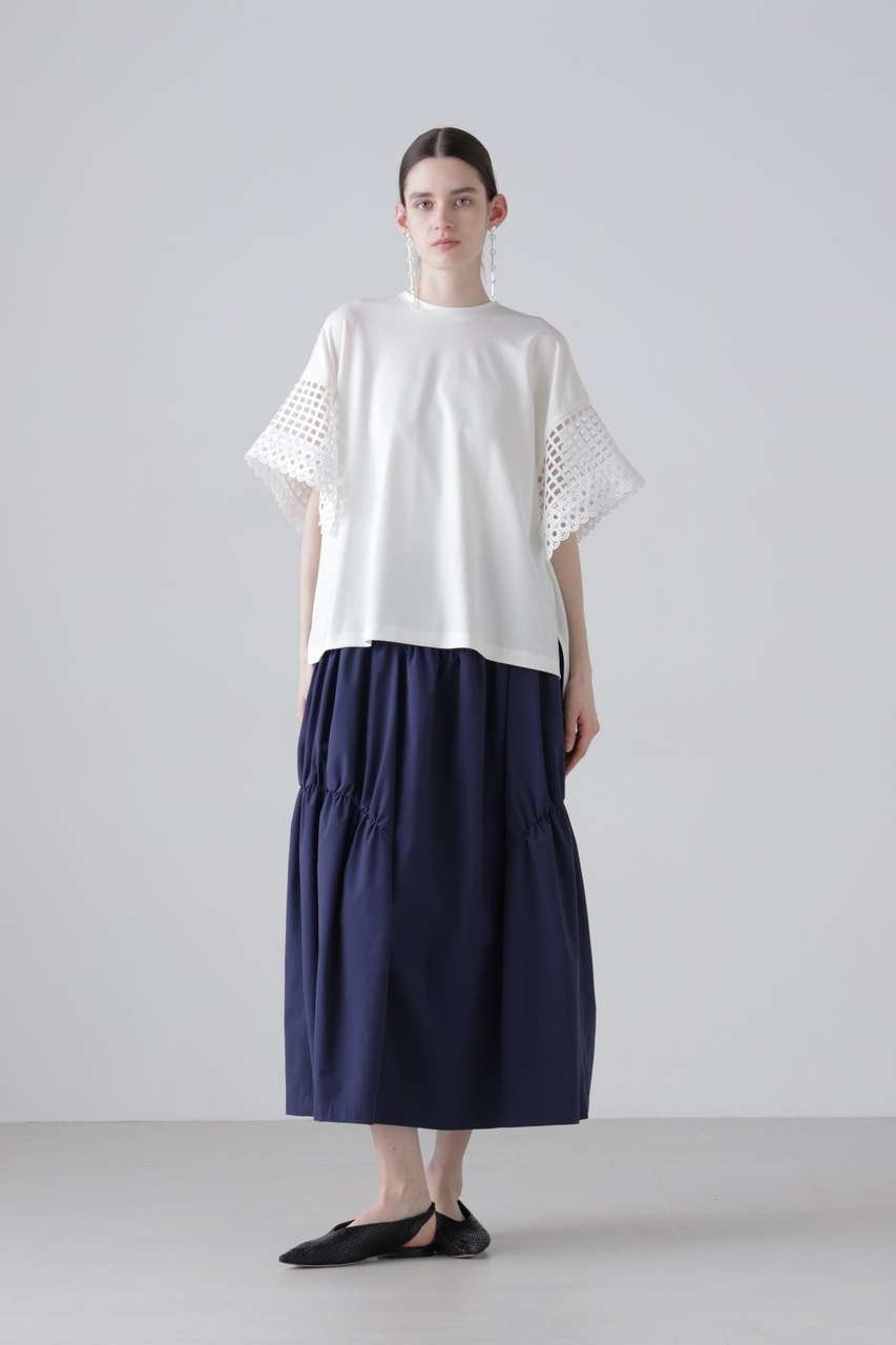 【アドーア/ADORE】のソフトストレッチスカート インテリア・キッズ・メンズ・レディースファッション・服の通販 founy(ファニー) 　ファッション　Fashion　レディースファッション　Fashion for Women　スカート　Skirts　ロングスカート　Long Skirts / Maxi & Midi Skirts　おすすめ　Recommended / Our Picks　ギャザー　Gathered, Ruffled　コクーン　Cocoon, Cocoon Silhouette　コンパクト　Compact, Small Size　ストレッチ　Stretch, Stretchy Fabric　セットアップ　Set-Up, Coordinated Outfit　リラックス　Relax, Relaxed Fit　ロング　Long, Long-Length　エレガント 上品　Elegant　新作・新入荷　New Arrivals / New In　ネイビー|ID: prp329100004960077 ipo3291000000037214231