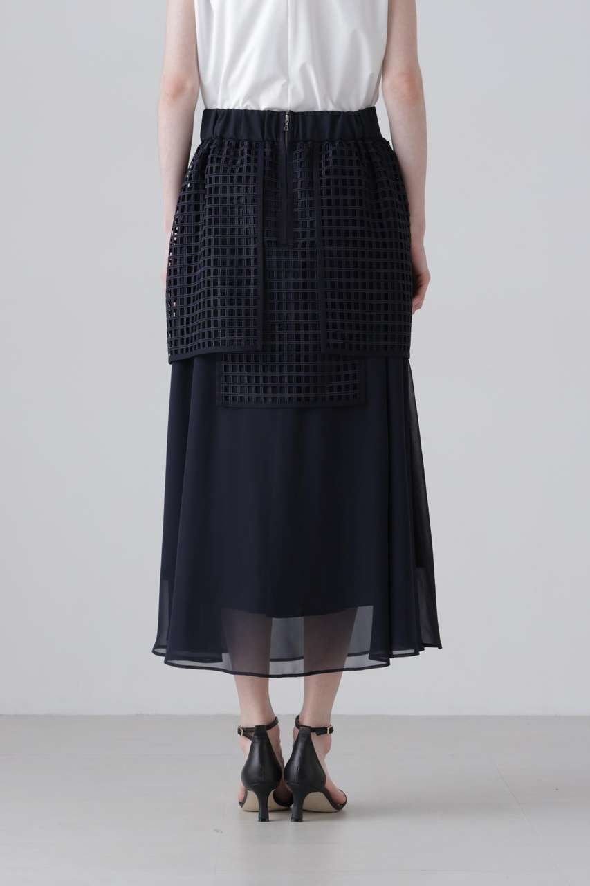 【アドーア/ADORE】のスクエアレーススカート 人気、トレンドファッション・服の通販 founy(ファニー) 　ファッション　Fashion　レディースファッション　Fashion for Women　スカート　Skirts　ロングスカート　Long Skirts / Maxi & Midi Skirts　ケミカル　Chemical, Chemical Wash　シフォン　Chiffon, Lightweight Fabric　シンプル　Simple, Minimal　スクエア　Square, Square Shape　レース　Lace, Lace Fabric　ロング　Long, Long-Length　新作・新入荷　New Arrivals / New In　other-4|ID: prp329100004960078 ipo3291000000037214244