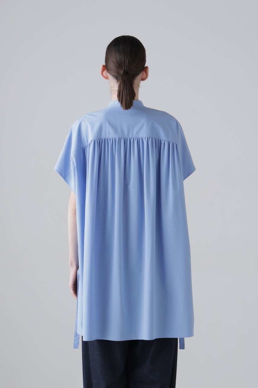 【アドーア/ADORE】のコンパクトクリスピークロスブラウス 人気、トレンドファッション・服の通販 founy(ファニー) 　ファッション　Fashion　レディースファッション　Fashion for Women　トップス・カットソー　Cut & Sew Tops　シャツ・ブラウス・オフィスカジュアル　Elegant Blouses & Button-Ups　ギャザー　Gathered, Ruffled　ショート　Short, Short Length　スリーブ　Sleeve, Long Sleeve / Short Sleeve　ポンチョ　Poncho, Cape Style　新作・新入荷　New Arrivals / New In　other-4|ID: prp329100004960079 ipo3291000000037214252