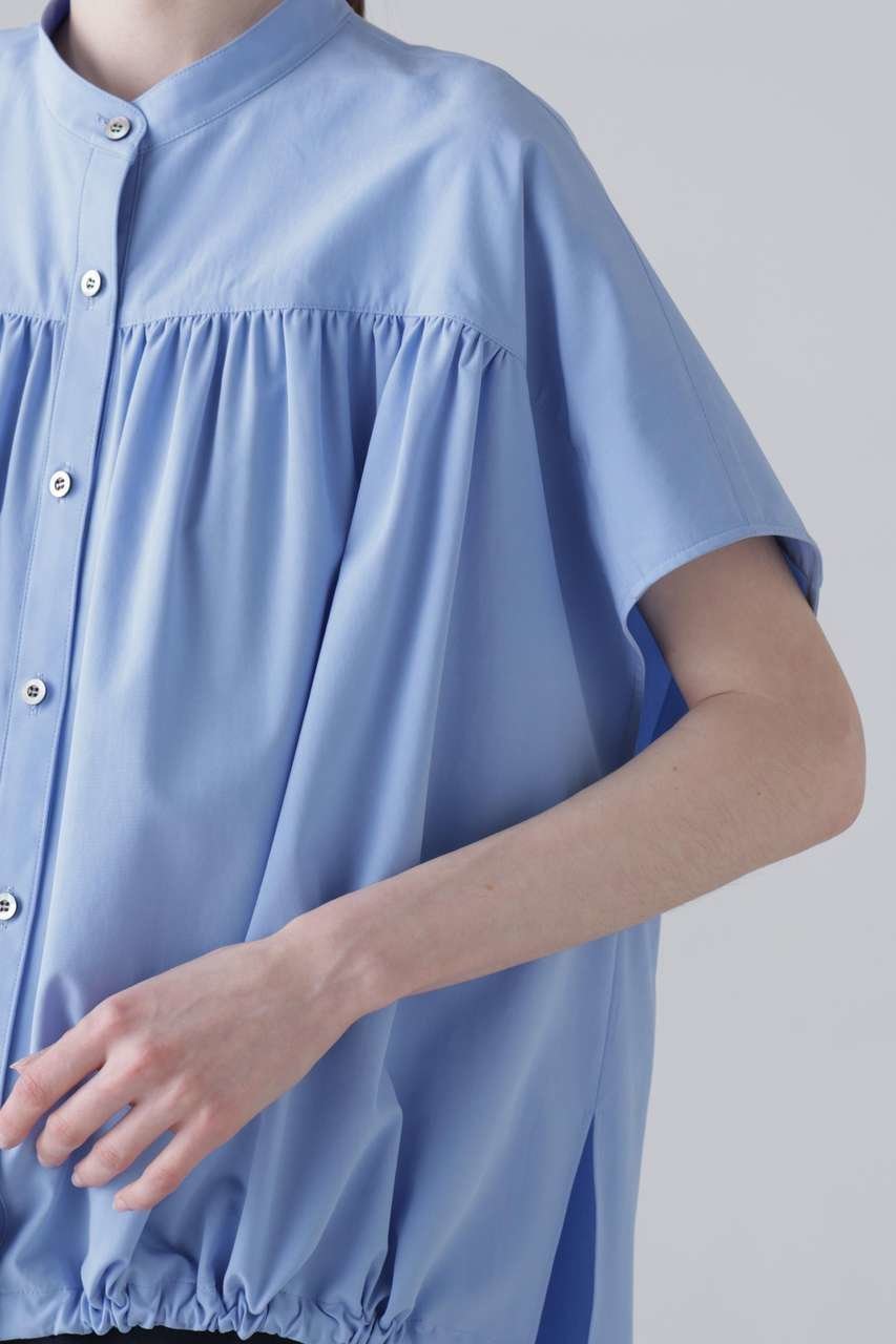 【アドーア/ADORE】のコンパクトクリスピークロスブラウス 人気、トレンドファッション・服の通販 founy(ファニー) 　ファッション　Fashion　レディースファッション　Fashion for Women　トップス・カットソー　Cut & Sew Tops　シャツ・ブラウス・オフィスカジュアル　Elegant Blouses & Button-Ups　ギャザー　Gathered, Ruffled　ショート　Short, Short Length　スリーブ　Sleeve, Long Sleeve / Short Sleeve　ポンチョ　Poncho, Cape Style　新作・新入荷　New Arrivals / New In　other-6|ID: prp329100004960079 ipo3291000000037214254