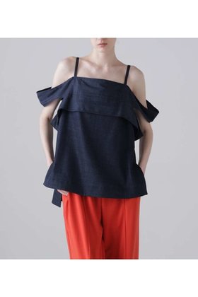 【アドーア/ADORE】のハイブリッドデニムブラウス 人気、トレンドファッション・服の通販 founy(ファニー) ファッション Fashion レディースファッション Fashion for Women トップス・カットソー Cut & Sew Tops キャミソール&ノースリーブ Camisoles & Sleeveless Tops シャツ・ブラウス・オフィスカジュアル Elegant Blouses & Button-Ups おすすめ Recommended / Our Picks キャミ Camisole, Cami Top ストレート Straight, Straight Cut セットアップ Set-Up, Coordinated Outfit ツイル Twist, Twisted Detail デニム Denim, Jeans Material ノースリーブ Sleeveless, No-Sleeve エレガント 上品 Elegant 夏 Summer 新作・新入荷 New Arrivals / New In |ID:prp329100004960080