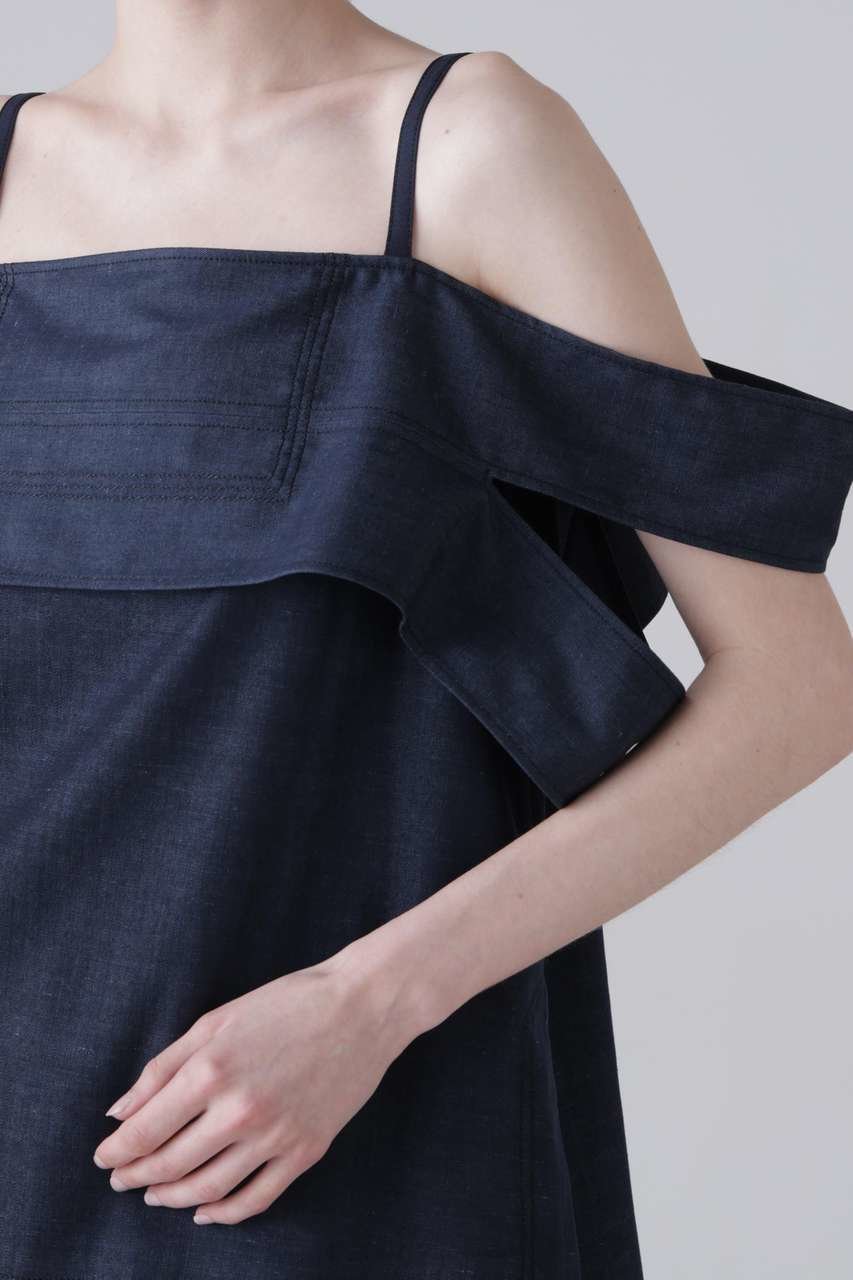 【アドーア/ADORE】のハイブリッドデニムブラウス 人気、トレンドファッション・服の通販 founy(ファニー) 　ファッション　Fashion　レディースファッション　Fashion for Women　トップス・カットソー　Cut & Sew Tops　キャミソール&ノースリーブ　Camisoles & Sleeveless Tops　シャツ・ブラウス・オフィスカジュアル　Elegant Blouses & Button-Ups　おすすめ　Recommended / Our Picks　キャミ　Camisole, Cami Top　ストレート　Straight, Straight Cut　セットアップ　Set-Up, Coordinated Outfit　ツイル　Twist, Twisted Detail　デニム　Denim, Jeans Material　ノースリーブ　Sleeveless, No-Sleeve　エレガント 上品　Elegant　夏　Summer　新作・新入荷　New Arrivals / New In　other-7|ID: prp329100004960080 ipo3291000000037214264