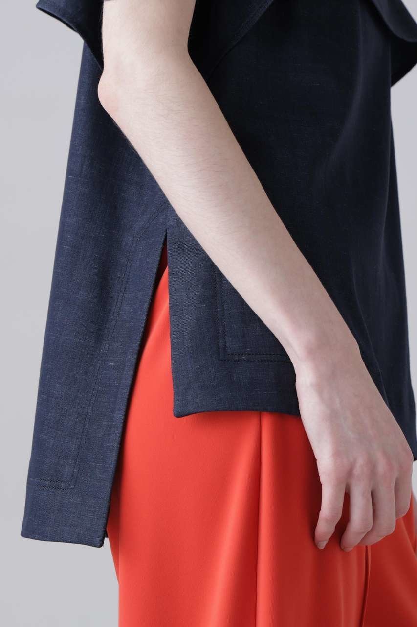 【アドーア/ADORE】のハイブリッドデニムブラウス 人気、トレンドファッション・服の通販 founy(ファニー) 　ファッション　Fashion　レディースファッション　Fashion for Women　トップス・カットソー　Cut & Sew Tops　キャミソール&ノースリーブ　Camisoles & Sleeveless Tops　シャツ・ブラウス・オフィスカジュアル　Elegant Blouses & Button-Ups　おすすめ　Recommended / Our Picks　キャミ　Camisole, Cami Top　ストレート　Straight, Straight Cut　セットアップ　Set-Up, Coordinated Outfit　ツイル　Twist, Twisted Detail　デニム　Denim, Jeans Material　ノースリーブ　Sleeveless, No-Sleeve　エレガント 上品　Elegant　夏　Summer　新作・新入荷　New Arrivals / New In　other-8|ID: prp329100004960080 ipo3291000000037214265