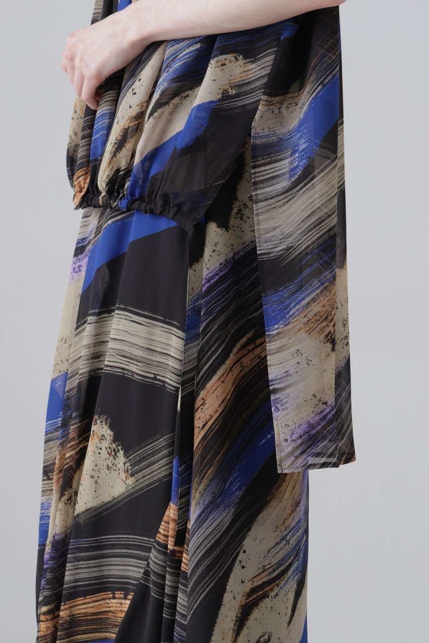 【アドーア/ADORE】のジュピタープリントブラウス 人気、トレンドファッション・服の通販 founy(ファニー) 　ファッション　Fashion　レディースファッション　Fashion for Women　トップス・カットソー　Cut & Sew Tops　シャツ・ブラウス・オフィスカジュアル　Elegant Blouses & Button-Ups　ギャザー　Gathered, Ruffled　シフォン　Chiffon, Lightweight Fabric　ショート　Short, Short Length　ジョーゼット　Georgette, Semi-Sheer Fabric　スリーブ　Sleeve, Long Sleeve / Short Sleeve　ドレープ　Drape, Draping Fabric　プリント　Print, Printed Pattern　新作・新入荷　New Arrivals / New In　other-8|ID: prp329100004960081 ipo3291000000037214274