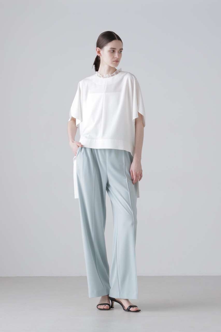 【アドーア/ADORE】のドライタッチジョーゼットブラウス 人気、トレンドファッション・服の通販 founy(ファニー) 　ファッション　Fashion　レディースファッション　Fashion for Women　トップス・カットソー　Cut & Sew Tops　シャツ・ブラウス・オフィスカジュアル　Elegant Blouses & Button-Ups　おすすめ　Recommended / Our Picks　ショート　Short, Short Length　スリーブ　Sleeve, Long Sleeve / Short Sleeve　セットアップ　Set-Up, Coordinated Outfit　ドレープ　Drape, Draping Fabric　ラッフル　Ruffle, Frill　新作・新入荷　New Arrivals / New In　other-2|ID: prp329100004960083 ipo3291000000037214286