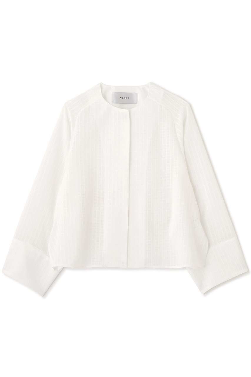 【アドーア/ADORE】のブリージーレノクロスJK インテリア・キッズ・メンズ・レディースファッション・服の通販 founy(ファニー) 　ファッション　Fashion　レディースファッション　Fashion for Women　アウター　Coat / Outerwear Collection　レディースジャケット・軽アウター　Jackets　ジャケット　Jacket, Outerwear　スタンダード　Standard, Basic　バランス　Balance, Style Balance　エレガント 上品　Elegant　新作・新入荷　New Arrivals / New In　ホワイト|ID: prp329100004960086 ipo3291000000037214312