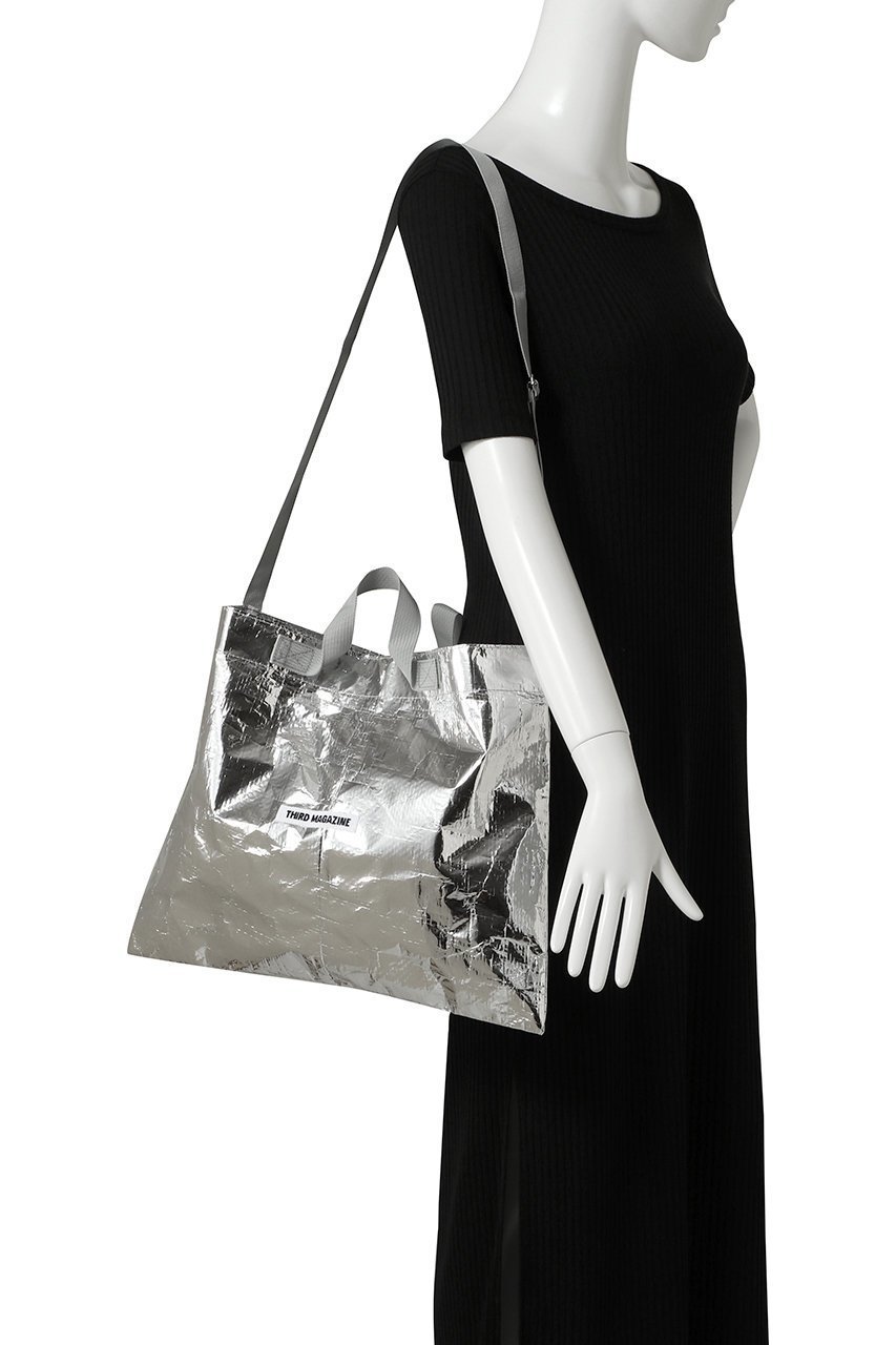 【サードマガジン/THIRD MAGAZINE】の2wayトートバッグ 人気、トレンドファッション・服の通販 founy(ファニー) 　ファッション　Fashion　レディースファッション　Fashion for Women　バッグ　Bags　シルバー　Silver, Metallic Silver　メタリック　Metallic, Shiny Finish　新作・新入荷　New Arrivals / New In　other-2|ID: prp329100004960089 ipo3291000000037214327