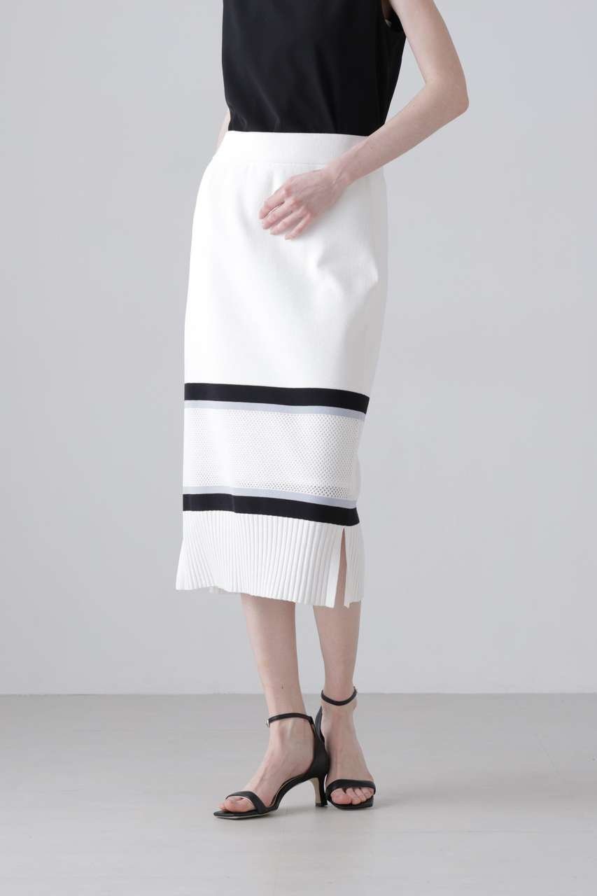 【アドーア/ADORE】のメッシュラインニットスカート 人気、トレンドファッション・服の通販 founy(ファニー) 　ファッション　Fashion　レディースファッション　Fashion for Women　スカート　Skirts　ロングスカート　Long Skirts / Maxi & Midi Skirts　シンプル　Simple, Minimal　セットアップ　Set-Up, Coordinated Outfit　ボーダー　Border, Stripe　メッシュ　Mesh, Net Fabric　ロング　Long, Long-Length　新作・新入荷　New Arrivals / New In　other-2|ID: prp329100004960092 ipo3291000000037214351