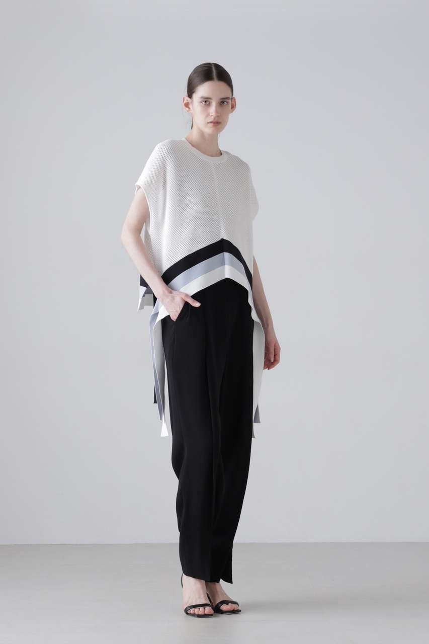 【アドーア/ADORE】のメッシュラインニット 人気、トレンドファッション・服の通販 founy(ファニー) 　ファッション　Fashion　レディースファッション　Fashion for Women　トップス・カットソー　Cut & Sew Tops　ニット　Knit Tops & Sweaters　カジュアルプルオーバー・ニットトップス　Pullovers & Knit Tops / Casual Pullovers　おすすめ　Recommended / Our Picks　セットアップ　Set-Up, Coordinated Outfit　フリンジ　Fringe, Tassel　メッシュ　Mesh, Net Fabric　新作・新入荷　New Arrivals / New In　other-2|ID: prp329100004960093 ipo3291000000037214358