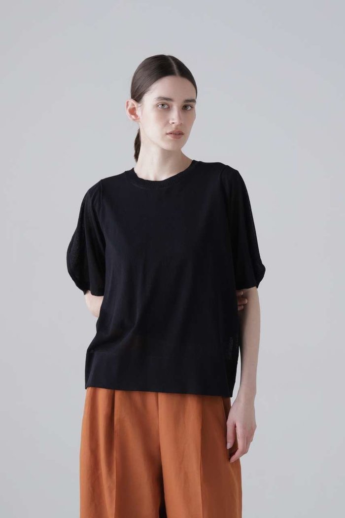 【アドーア/ADORE】のドライタッチコットンニット インテリア・キッズ・メンズ・レディースファッション・服の通販 founy(ファニー) https://founy.com/ ファッション Fashion レディースファッション Fashion for Women トップス・カットソー Cut & Sew Tops ニット Knit Tops & Sweaters カジュアルプルオーバー・ニットトップス Pullovers & Knit Tops / Casual Pullovers スリーブ Sleeve, Long Sleeve / Short Sleeve リボン Ribbon, Bow 半袖 Short Sleeve, Half Sleeve 新作・新入荷 New Arrivals / New In |ID: prp329100004960094 ipo3291000000037214362