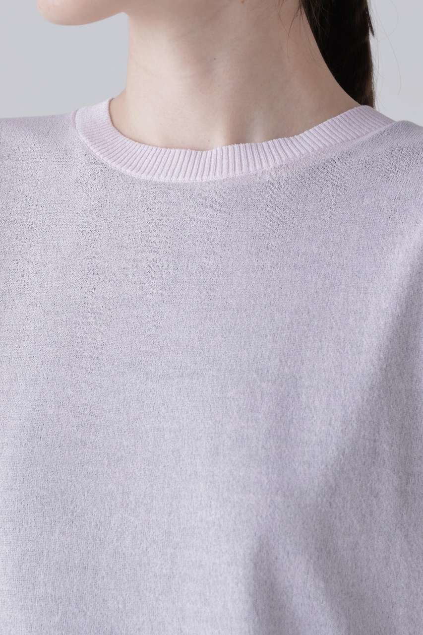 【アドーア/ADORE】のドライタッチコットンニット 人気、トレンドファッション・服の通販 founy(ファニー) 　ファッション　Fashion　レディースファッション　Fashion for Women　トップス・カットソー　Cut & Sew Tops　ニット　Knit Tops & Sweaters　カジュアルプルオーバー・ニットトップス　Pullovers & Knit Tops / Casual Pullovers　スリーブ　Sleeve, Long Sleeve / Short Sleeve　リボン　Ribbon, Bow　半袖　Short Sleeve, Half Sleeve　新作・新入荷　New Arrivals / New In　other-6|ID: prp329100004960094 ipo3291000000037214370