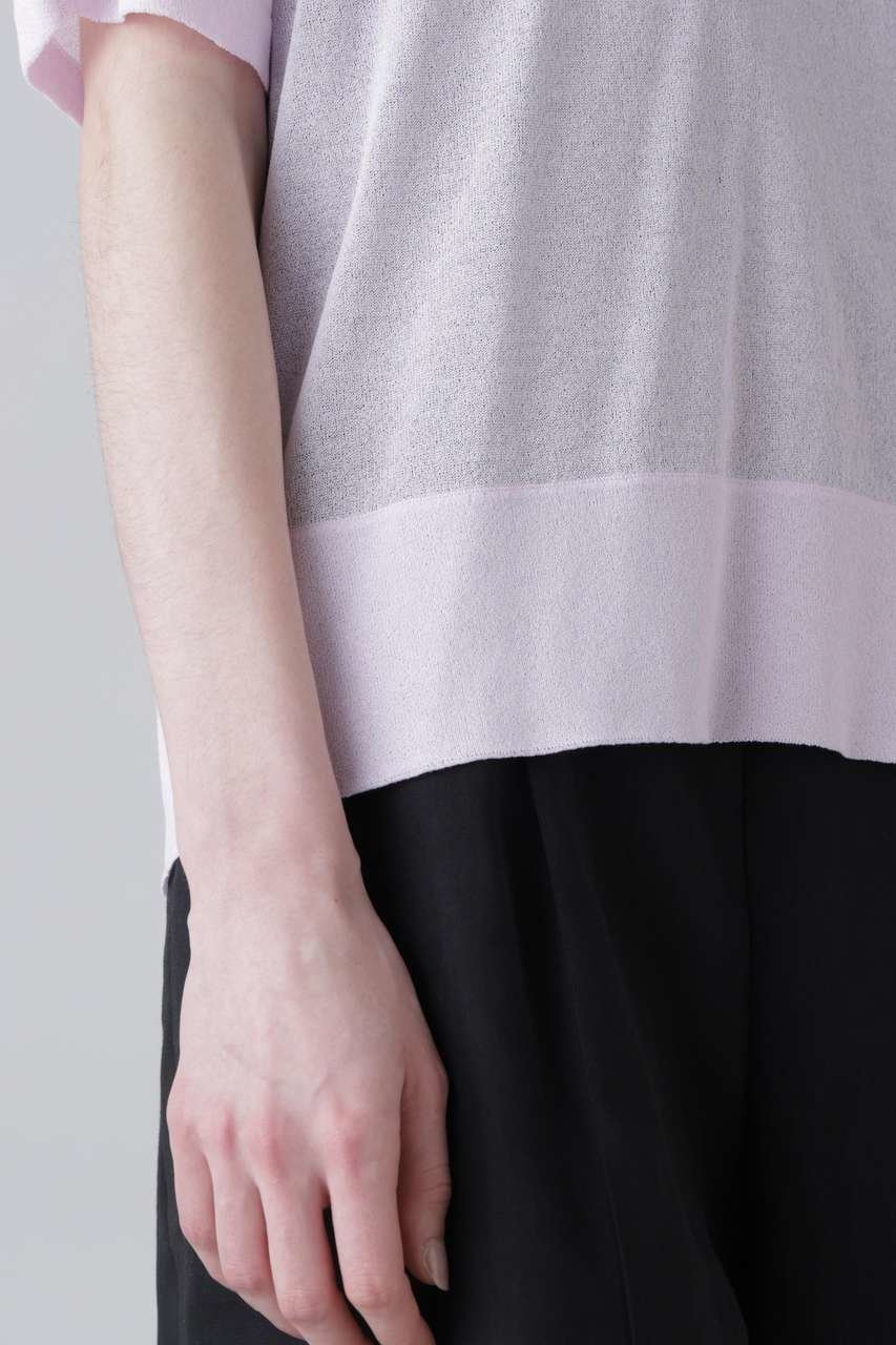 【アドーア/ADORE】のドライタッチコットンニット 人気、トレンドファッション・服の通販 founy(ファニー) 　ファッション　Fashion　レディースファッション　Fashion for Women　トップス・カットソー　Cut & Sew Tops　ニット　Knit Tops & Sweaters　カジュアルプルオーバー・ニットトップス　Pullovers & Knit Tops / Casual Pullovers　スリーブ　Sleeve, Long Sleeve / Short Sleeve　リボン　Ribbon, Bow　半袖　Short Sleeve, Half Sleeve　新作・新入荷　New Arrivals / New In　other-8|ID: prp329100004960094 ipo3291000000037214372