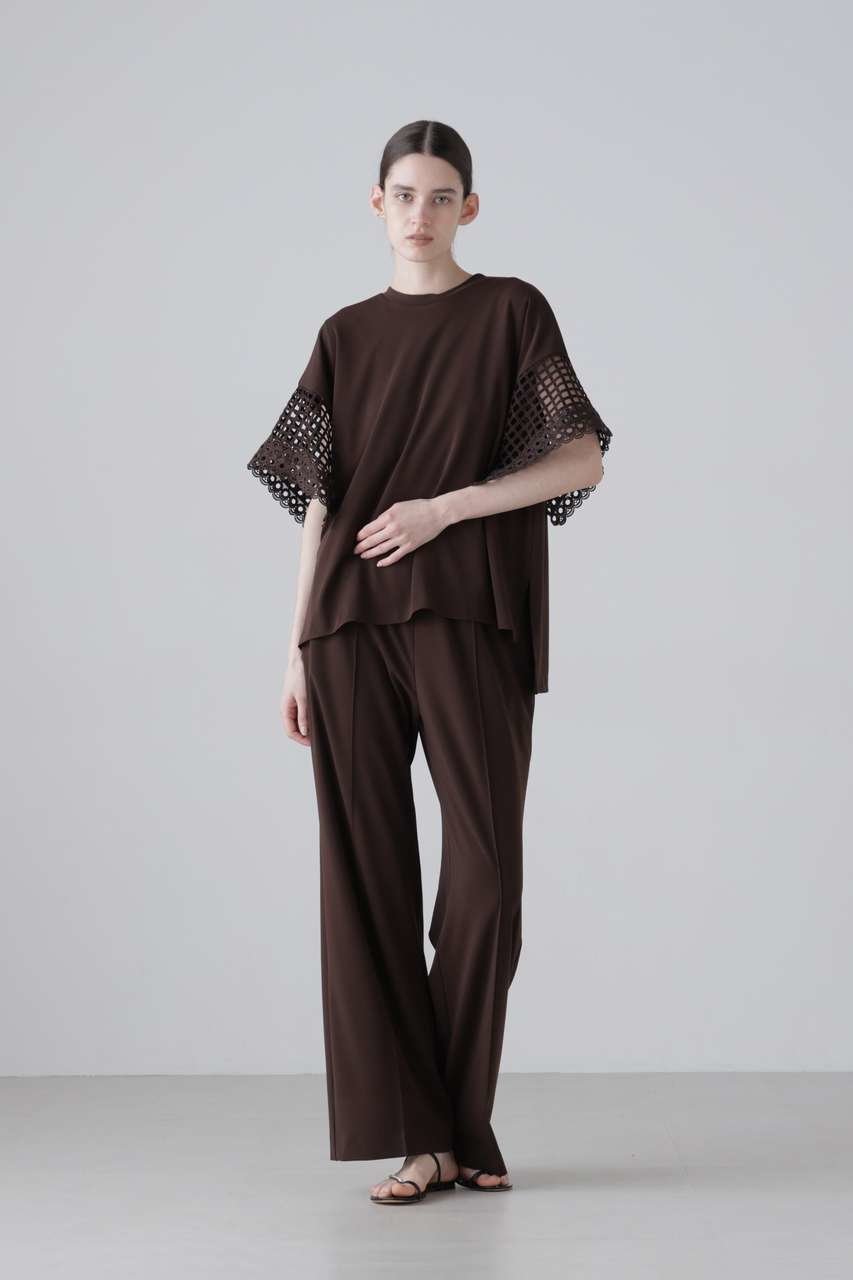 【アドーア/ADORE】のマットポンチトップス 人気、トレンドファッション・服の通販 founy(ファニー) 　ファッション　Fashion　レディースファッション　Fashion for Women　トップス・カットソー　Cut & Sew Tops　シャツ・ブラウス・オフィスカジュアル　Elegant Blouses & Button-Ups　ロングTシャツ・Tシャツ　Longline T-Shirts & Tees　カットソー・ベーシックTシャツ　Cut-and-Sewn Tops / Stretch Tees & Basics　おすすめ　Recommended / Our Picks　ショート　Short, Short Length　スリーブ　Sleeve, Long Sleeve / Short Sleeve　セットアップ　Set-Up, Coordinated Outfit　リラックス　Relax, Relaxed Fit　レース　Lace, Lace Fabric　エレガント 上品　Elegant　新作・新入荷　New Arrivals / New In　other-2|ID: prp329100004960099 ipo3291000000037214411