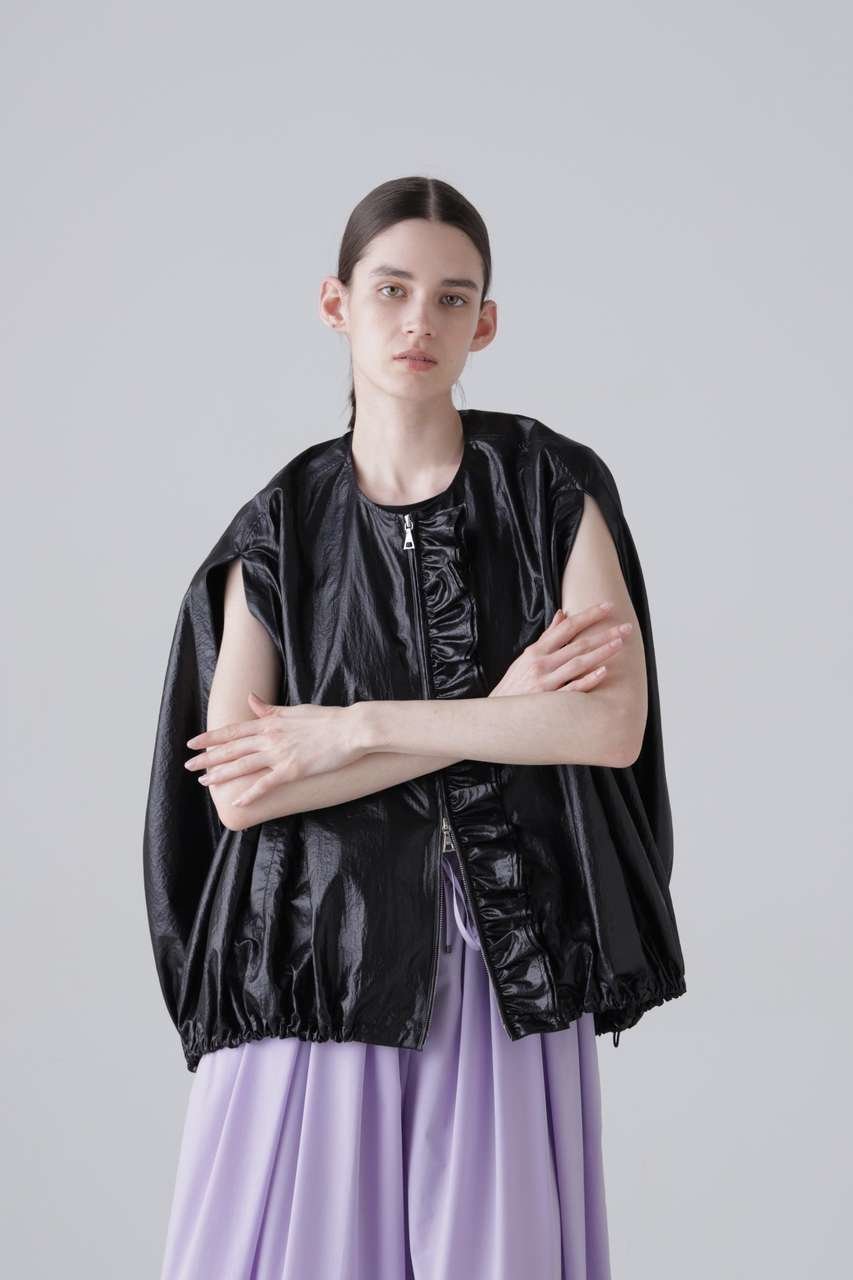 【アドーア/ADORE】のコーティングナイロン 人気、トレンドファッション・服の通販 founy(ファニー) 　ファッション　Fashion　レディースファッション　Fashion for Women　アウター　Coat / Outerwear Collection　レディースジャケット・軽アウター　Jackets　コーティング　Coating, Coated Finish　ジップ　Zip, Zipper　ジャケット　Jacket, Outerwear　フリル　Frill, Ruffle　フロント　Front, Front Design　ブルゾン　Blouson, Bomber Jacket　新作・新入荷　New Arrivals / New In　 other-1|ID: prp329100004960100 ipo3291000000037214412