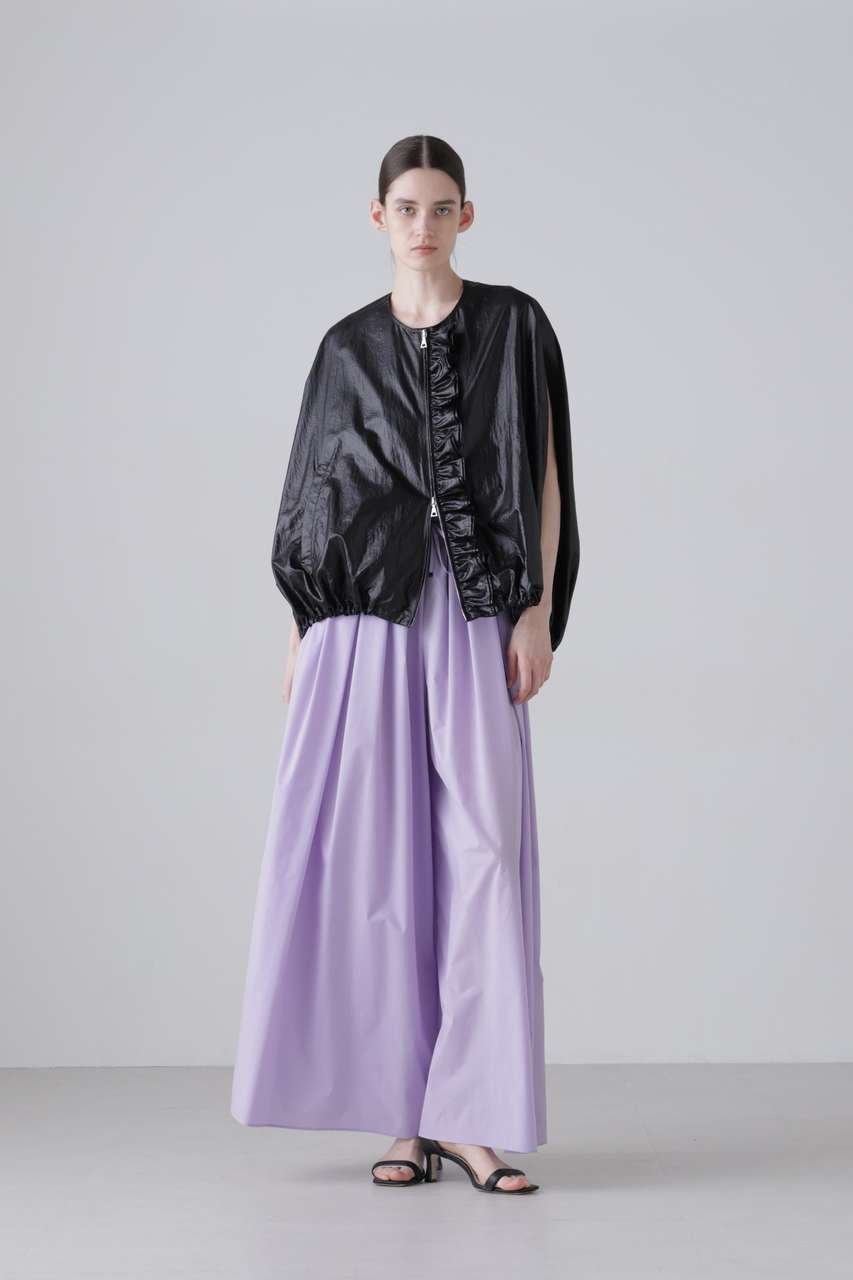 【アドーア/ADORE】のコーティングナイロン 人気、トレンドファッション・服の通販 founy(ファニー) 　ファッション　Fashion　レディースファッション　Fashion for Women　アウター　Coat / Outerwear Collection　レディースジャケット・軽アウター　Jackets　コーティング　Coating, Coated Finish　ジップ　Zip, Zipper　ジャケット　Jacket, Outerwear　フリル　Frill, Ruffle　フロント　Front, Front Design　ブルゾン　Blouson, Bomber Jacket　新作・新入荷　New Arrivals / New In　other-2|ID: prp329100004960100 ipo3291000000037214414