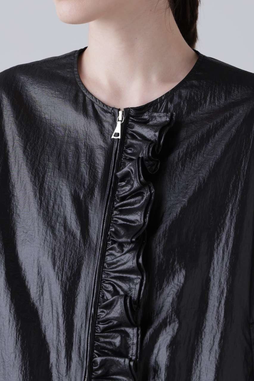 【アドーア/ADORE】のコーティングナイロン 人気、トレンドファッション・服の通販 founy(ファニー) 　ファッション　Fashion　レディースファッション　Fashion for Women　アウター　Coat / Outerwear Collection　レディースジャケット・軽アウター　Jackets　コーティング　Coating, Coated Finish　ジップ　Zip, Zipper　ジャケット　Jacket, Outerwear　フリル　Frill, Ruffle　フロント　Front, Front Design　ブルゾン　Blouson, Bomber Jacket　新作・新入荷　New Arrivals / New In　other-8|ID: prp329100004960100 ipo3291000000037214420