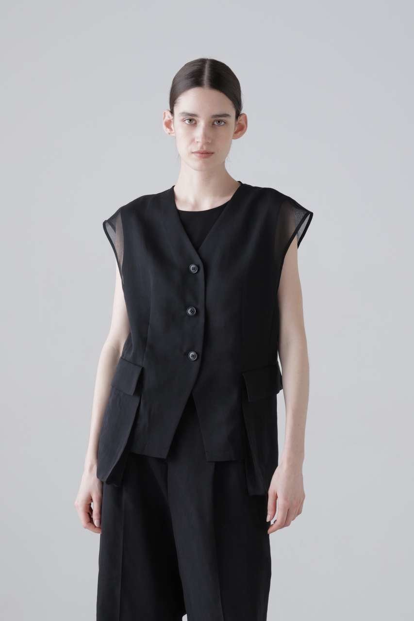 【アドーア/ADORE】のソフトオーガンジージレ 人気、トレンドファッション・服の通販 founy(ファニー) 　ファッション　Fashion　レディースファッション　Fashion for Women　アウター　Coat / Outerwear Collection　レディースジャケット・軽アウター　Jackets　ジャケット　Jacket, Outerwear　ポケット　Pocket, Pocket Detail　新作・新入荷　New Arrivals / New In　 other-1|ID: prp329100004960101 ipo3291000000037214421