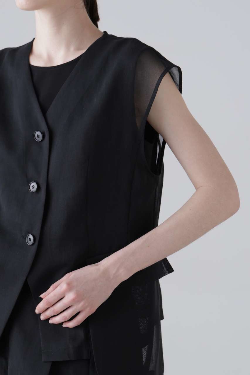 【アドーア/ADORE】のソフトオーガンジージレ 人気、トレンドファッション・服の通販 founy(ファニー) 　ファッション　Fashion　レディースファッション　Fashion for Women　アウター　Coat / Outerwear Collection　レディースジャケット・軽アウター　Jackets　ジャケット　Jacket, Outerwear　ポケット　Pocket, Pocket Detail　新作・新入荷　New Arrivals / New In　other-7|ID: prp329100004960101 ipo3291000000037214428