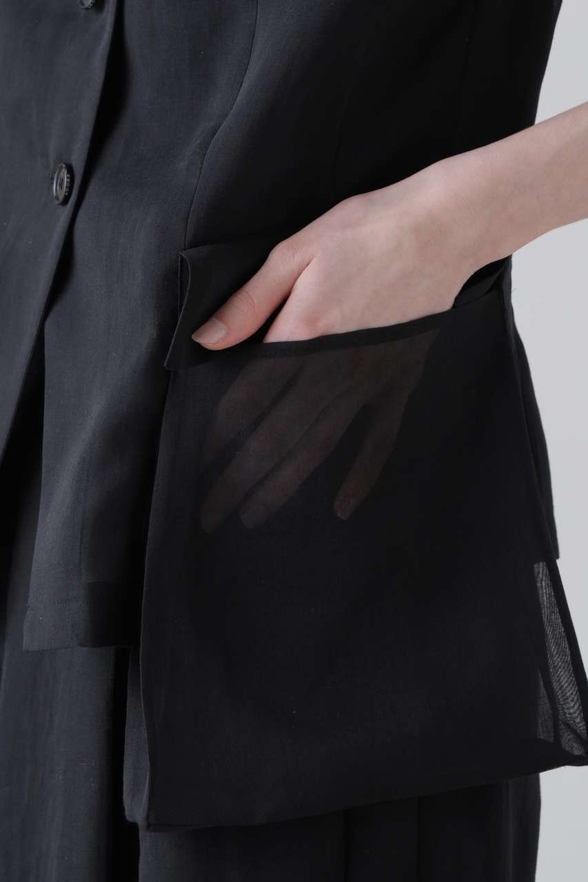 【アドーア/ADORE】のソフトオーガンジージレ 人気、トレンドファッション・服の通販 founy(ファニー) 　ファッション　Fashion　レディースファッション　Fashion for Women　アウター　Coat / Outerwear Collection　レディースジャケット・軽アウター　Jackets　ジャケット　Jacket, Outerwear　ポケット　Pocket, Pocket Detail　新作・新入荷　New Arrivals / New In　other-8|ID: prp329100004960101 ipo3291000000037214429