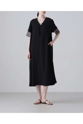 【アドーア/ADORE】のドライタッチジョーゼットワンピース 大人の最旬トレンドファッション＆コーディネート founy(ファウニー) ファッション Fashion レディースファッション Fashion for Women ワンピース Dresses チュニック Tunic Tops & Dresses チュニック Tunic, Long Top ドレス Dress, One-Piece ドレープ Drape, Draping Fabric ロング Long, Long-Length エレガント 上品 Elegant 新作・新入荷 New Arrivals / New In |ID:prp329100004960102