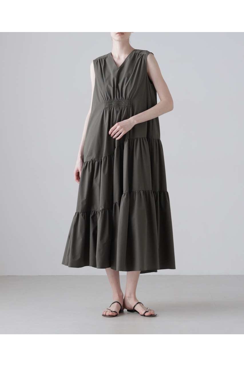 【アドーア/ADORE】のスーパーライトストレッチワンピース インテリア・キッズ・メンズ・レディースファッション・服の通販 founy(ファニー) 　ファッション　Fashion　レディースファッション　Fashion for Women　ワンピース　Dresses　チュニック　Tunic Tops & Dresses　ギャザー　Gathered, Ruffled　タフタ　Taffeta, Structured Fabric　チュニック　Tunic, Long Top　ロング　Long, Long-Length　夏　Summer　新作・新入荷　New Arrivals / New In　カーキ|ID: prp329100004960103 ipo3291000000037214442