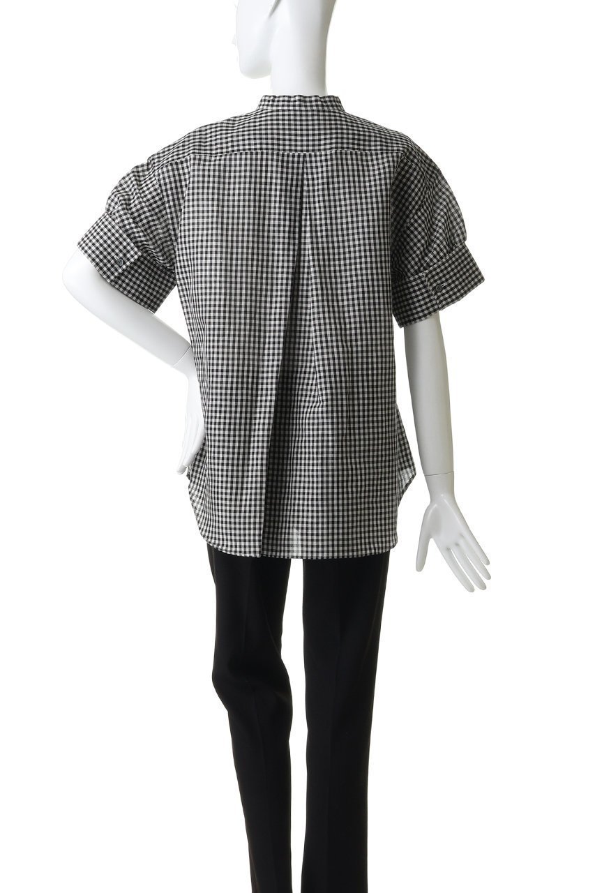 【マイ ウィークネス/MY WEAKNESS】のEmma 人気、トレンドファッション・服の通販 founy(ファニー) 　ファッション　Fashion　レディースファッション　Fashion for Women　トップス・カットソー　Cut & Sew Tops　シャツ・ブラウス・オフィスカジュアル　Elegant Blouses & Button-Ups　ロングTシャツ・Tシャツ　Longline T-Shirts & Tees　カットソー・ベーシックTシャツ　Cut-and-Sewn Tops / Stretch Tees & Basics　カフス　Cuff Design　ギンガム　Gingham, Gingham Fabric　シアー　Sheer, See-Through　ショート　Short, Short Length　スリーブ　Sleeve, Long Sleeve / Short Sleeve　チェック　Check, Plaid, Tartan　半袖　Short Sleeve, Half Sleeve　夏　Summer　新作・新入荷　New Arrivals / New In　春　Spring　S/S・春夏　SS, Spring/Summer, Warm Season　other-4|ID: prp329100004960104 ipo3291000000037214451