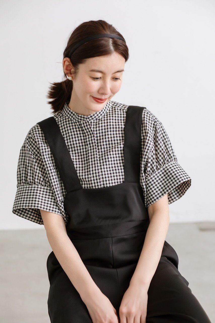 【マイ ウィークネス/MY WEAKNESS】のEmma 人気、トレンドファッション・服の通販 founy(ファニー) 　ファッション　Fashion　レディースファッション　Fashion for Women　トップス・カットソー　Cut & Sew Tops　シャツ・ブラウス・オフィスカジュアル　Elegant Blouses & Button-Ups　ロングTシャツ・Tシャツ　Longline T-Shirts & Tees　カットソー・ベーシックTシャツ　Cut-and-Sewn Tops / Stretch Tees & Basics　カフス　Cuff Design　ギンガム　Gingham, Gingham Fabric　シアー　Sheer, See-Through　ショート　Short, Short Length　スリーブ　Sleeve, Long Sleeve / Short Sleeve　チェック　Check, Plaid, Tartan　半袖　Short Sleeve, Half Sleeve　夏　Summer　新作・新入荷　New Arrivals / New In　春　Spring　S/S・春夏　SS, Spring/Summer, Warm Season　other-8|ID: prp329100004960104 ipo3291000000037214455