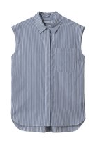 【マイ ウィークネス/MY WEAKNESS】のSigrid Sleeveless Shirt ネイビーストライプ|ID: prp329100004960105 ipo3291000000037214460