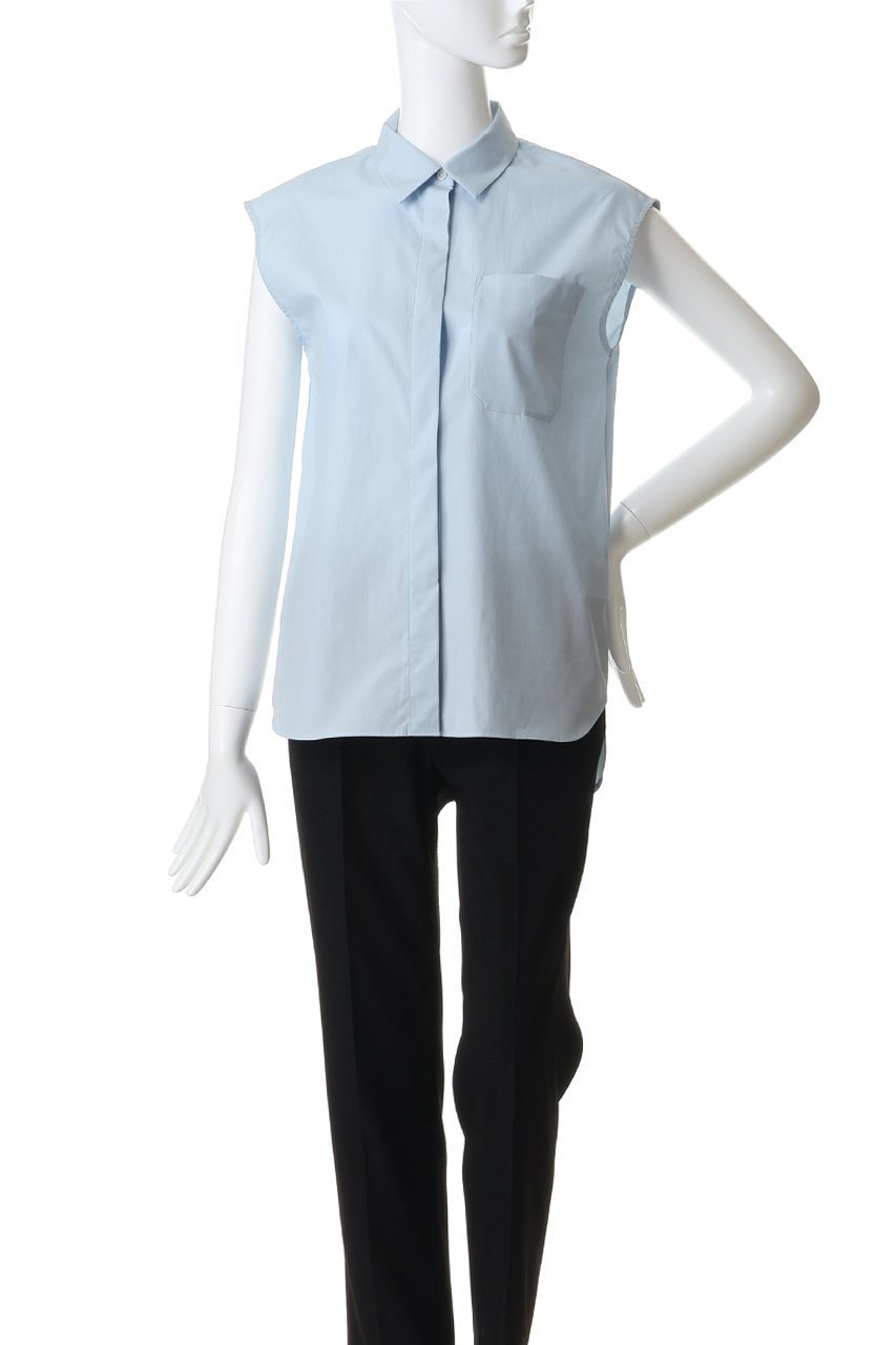 【マイ ウィークネス/MY WEAKNESS】のSigrid Sleeveless Shirt 人気、トレンドファッション・服の通販 founy(ファニー) 　ファッション　Fashion　レディースファッション　Fashion for Women　トップス・カットソー　Cut & Sew Tops　キャミソール&ノースリーブ　Camisoles & Sleeveless Tops　シャツ・ブラウス・オフィスカジュアル　Elegant Blouses & Button-Ups　ロングTシャツ・Tシャツ　Longline T-Shirts & Tees　カットソー・ベーシックTシャツ　Cut-and-Sewn Tops / Stretch Tees & Basics　キャミソール　Camisole, Spaghetti Strap Top　コンパクト　Compact, Small Size　シンプル　Simple, Minimal　ジャケット　Jacket, Outerwear　タンク　Tank Top, Sleeveless Top　ノースリーブ　Sleeveless, No-Sleeve　エレガント 上品　Elegant　新作・新入荷　New Arrivals / New In　other-2|ID: prp329100004960105 ipo3291000000037214461