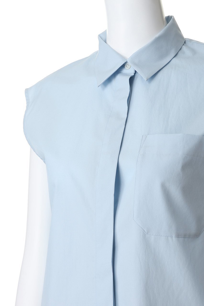 【マイ ウィークネス/MY WEAKNESS】のSigrid Sleeveless Shirt 人気、トレンドファッション・服の通販 founy(ファニー) 　ファッション　Fashion　レディースファッション　Fashion for Women　トップス・カットソー　Cut & Sew Tops　キャミソール&ノースリーブ　Camisoles & Sleeveless Tops　シャツ・ブラウス・オフィスカジュアル　Elegant Blouses & Button-Ups　ロングTシャツ・Tシャツ　Longline T-Shirts & Tees　カットソー・ベーシックTシャツ　Cut-and-Sewn Tops / Stretch Tees & Basics　キャミソール　Camisole, Spaghetti Strap Top　コンパクト　Compact, Small Size　シンプル　Simple, Minimal　ジャケット　Jacket, Outerwear　タンク　Tank Top, Sleeveless Top　ノースリーブ　Sleeveless, No-Sleeve　エレガント 上品　Elegant　新作・新入荷　New Arrivals / New In　other-5|ID: prp329100004960105 ipo3291000000037214464