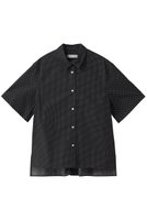 【マイ ウィークネス/MY WEAKNESS】のSigrid Dot Shirt 人気、トレンドファッション・服の通販 founy(ファニー) ファッション Fashion レディースファッション Fashion for Women トップス・カットソー Cut & Sew Tops シャツ・ブラウス・オフィスカジュアル Elegant Blouses & Button-Ups ロングTシャツ・Tシャツ Longline T-Shirts & Tees ショート Short, Short Length シンプル Simple, Minimal スリーブ Sleeve, Long Sleeve / Short Sleeve ドット Polka Dot, Dot Pattern エレガント 上品 Elegant 半袖 Short Sleeve, Half Sleeve 新作・新入荷 New Arrivals / New In |ID:prp329100004960107