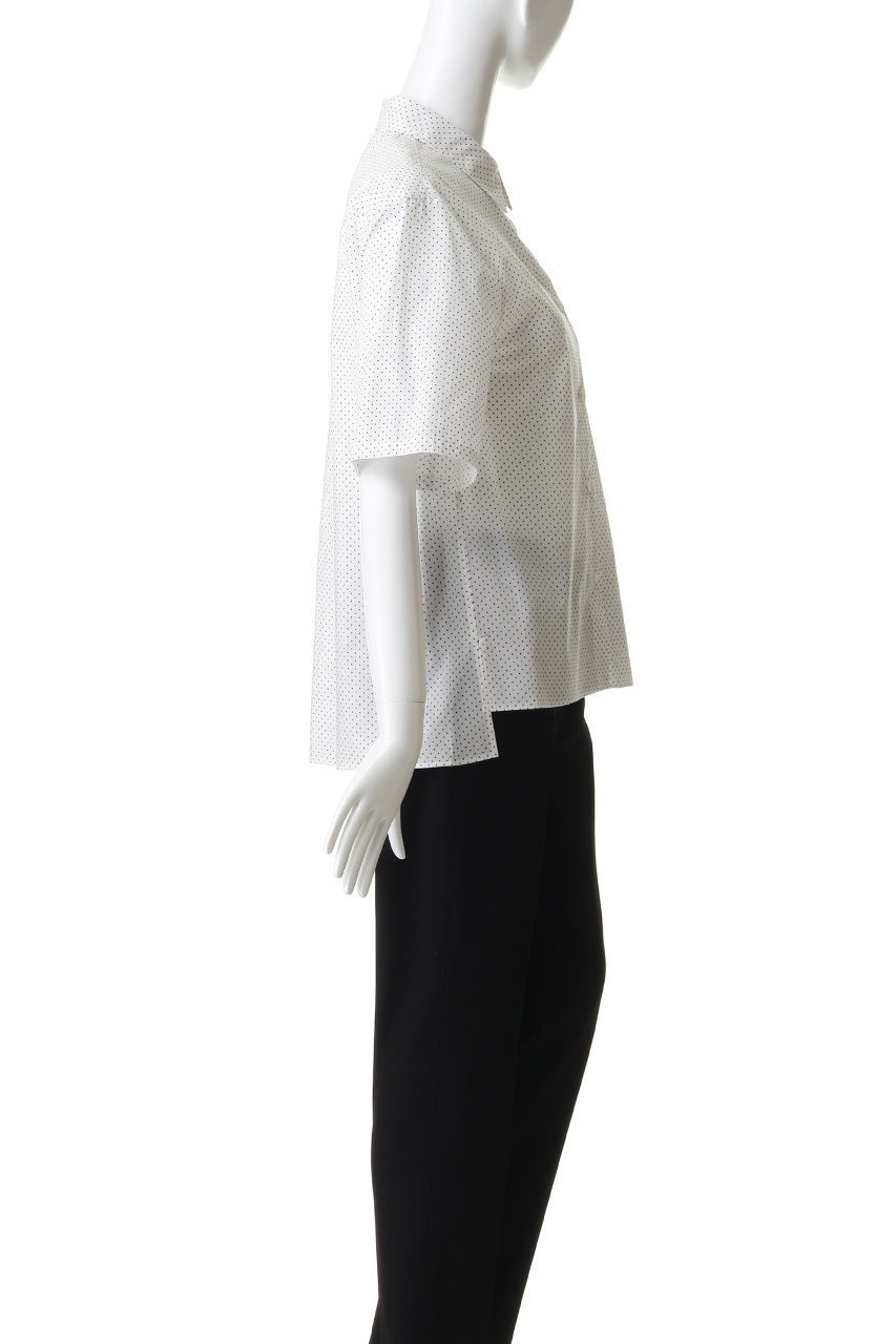 【マイ ウィークネス/MY WEAKNESS】のSigrid Dot Shirt 人気、トレンドファッション・服の通販 founy(ファニー) 　ファッション　Fashion　レディースファッション　Fashion for Women　トップス・カットソー　Cut & Sew Tops　シャツ・ブラウス・オフィスカジュアル　Elegant Blouses & Button-Ups　ロングTシャツ・Tシャツ　Longline T-Shirts & Tees　ショート　Short, Short Length　シンプル　Simple, Minimal　スリーブ　Sleeve, Long Sleeve / Short Sleeve　ドット　Polka Dot, Dot Pattern　エレガント 上品　Elegant　半袖　Short Sleeve, Half Sleeve　新作・新入荷　New Arrivals / New In　other-3|ID: prp329100004960107 ipo3291000000037214481