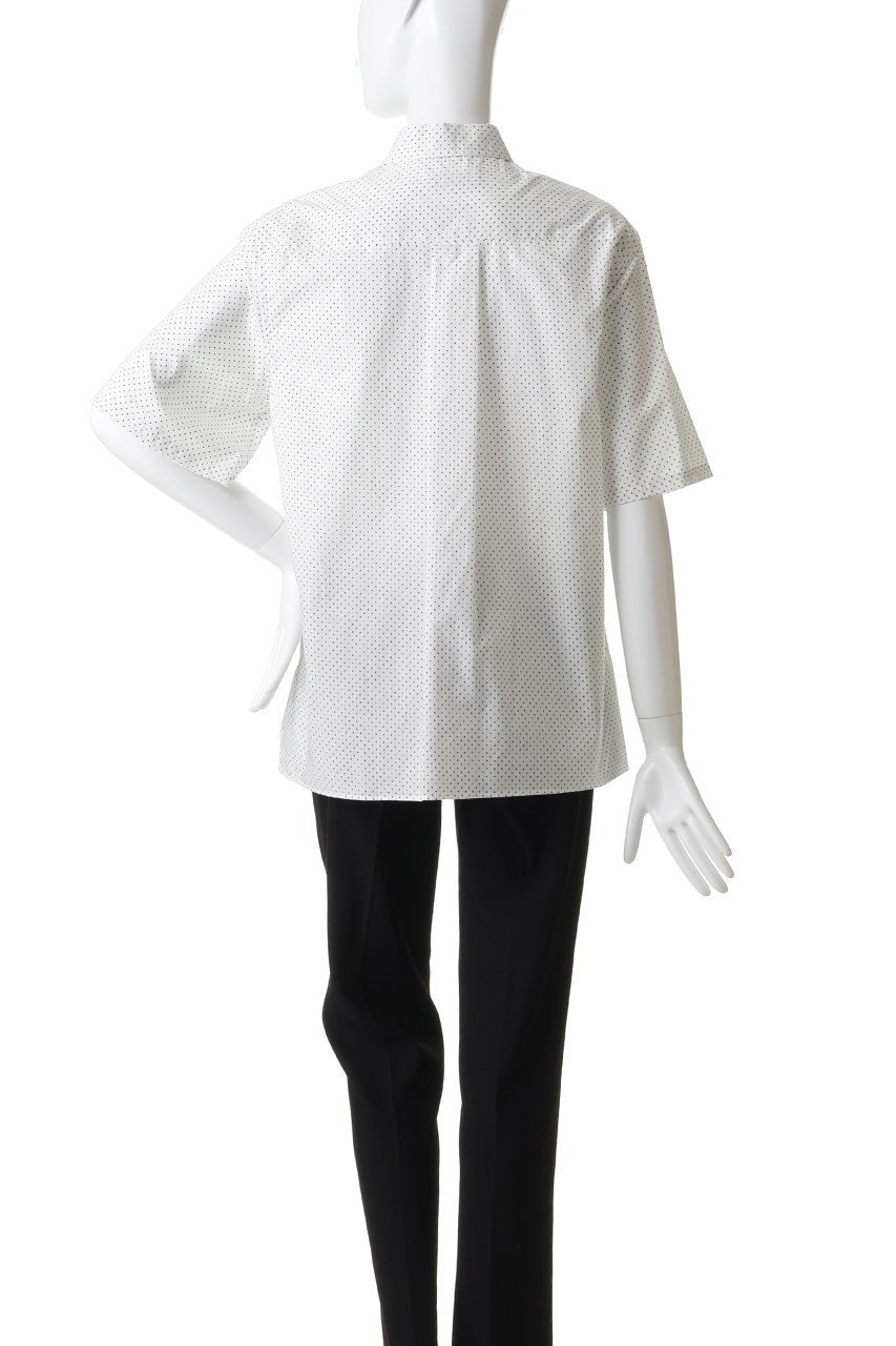 【マイ ウィークネス/MY WEAKNESS】のSigrid Dot Shirt 人気、トレンドファッション・服の通販 founy(ファニー) 　ファッション　Fashion　レディースファッション　Fashion for Women　トップス・カットソー　Cut & Sew Tops　シャツ・ブラウス・オフィスカジュアル　Elegant Blouses & Button-Ups　ロングTシャツ・Tシャツ　Longline T-Shirts & Tees　ショート　Short, Short Length　シンプル　Simple, Minimal　スリーブ　Sleeve, Long Sleeve / Short Sleeve　ドット　Polka Dot, Dot Pattern　エレガント 上品　Elegant　半袖　Short Sleeve, Half Sleeve　新作・新入荷　New Arrivals / New In　other-4|ID: prp329100004960107 ipo3291000000037214482