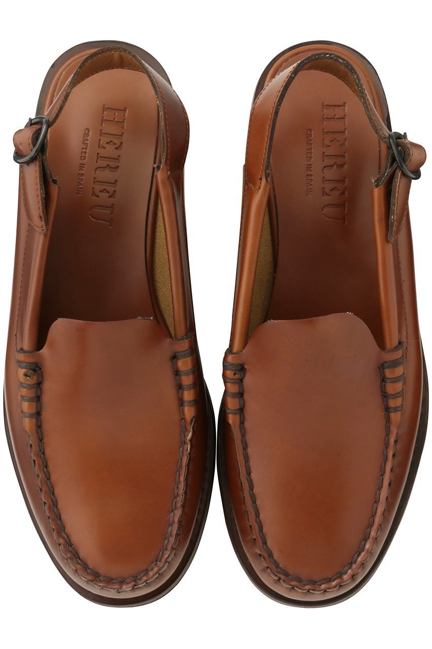 【ヘリュー/HEREU】のRaiguer スリングバックローファー インテリア・キッズ・メンズ・レディースファッション・服の通販 founy(ファニー) 　ファッション　Fashion　レディースファッション　Fashion for Women　バッグ　Bags　エレガント 上品　Elegant　クラシカル　Classical, Vintage-Inspired　クラシック　Classic, Timeless Style　シューズ　Shoes, Footwear　バランス　Balance, Style Balance　フラット　Flat, Flat Shoes　マキシ　Maxi, Full Length　マニッシュ　Mannish, Boyish　ワイド　Wide, Wide Fit　今季　This Season, Current Season　新作・新入荷　New Arrivals / New In　タン|ID: prp329100004960114 ipo3291000000037214529