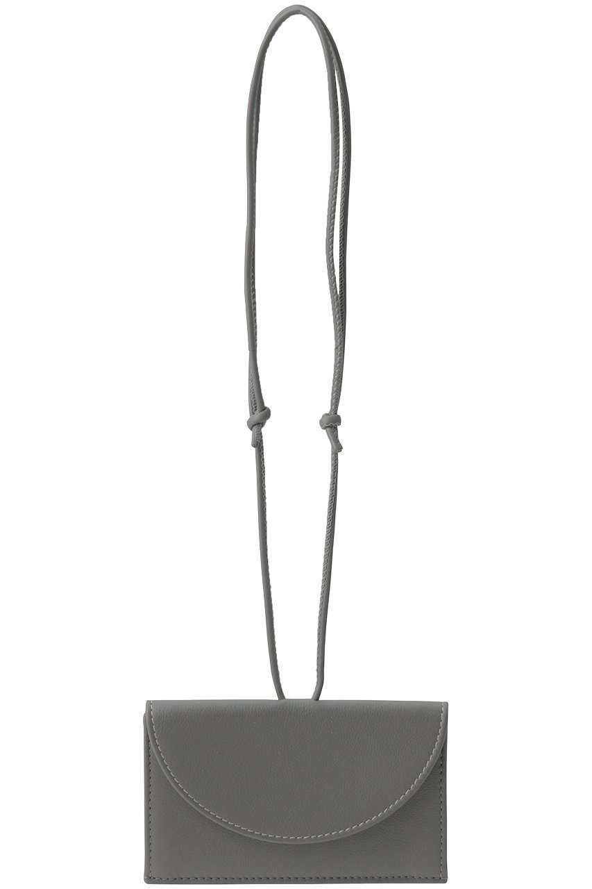 【ヘリュー/HEREU】のLeather Wallet with Strap インテリア・キッズ・メンズ・レディースファッション・服の通販 founy(ファニー) 　ファッション　Fashion　レディースファッション　Fashion for Women　ミニ財布・二つ折り財布　Wallets & Card Cases　ウォレット　Wallet　スマート　Smart, Elegant　ラップ　Wrap, Wrap Design　エレガント 上品　Elegant　新作・新入荷　New Arrivals / New In　財布　Wallet, Purse　グレー|ID: prp329100004960120 ipo3291000000037214570