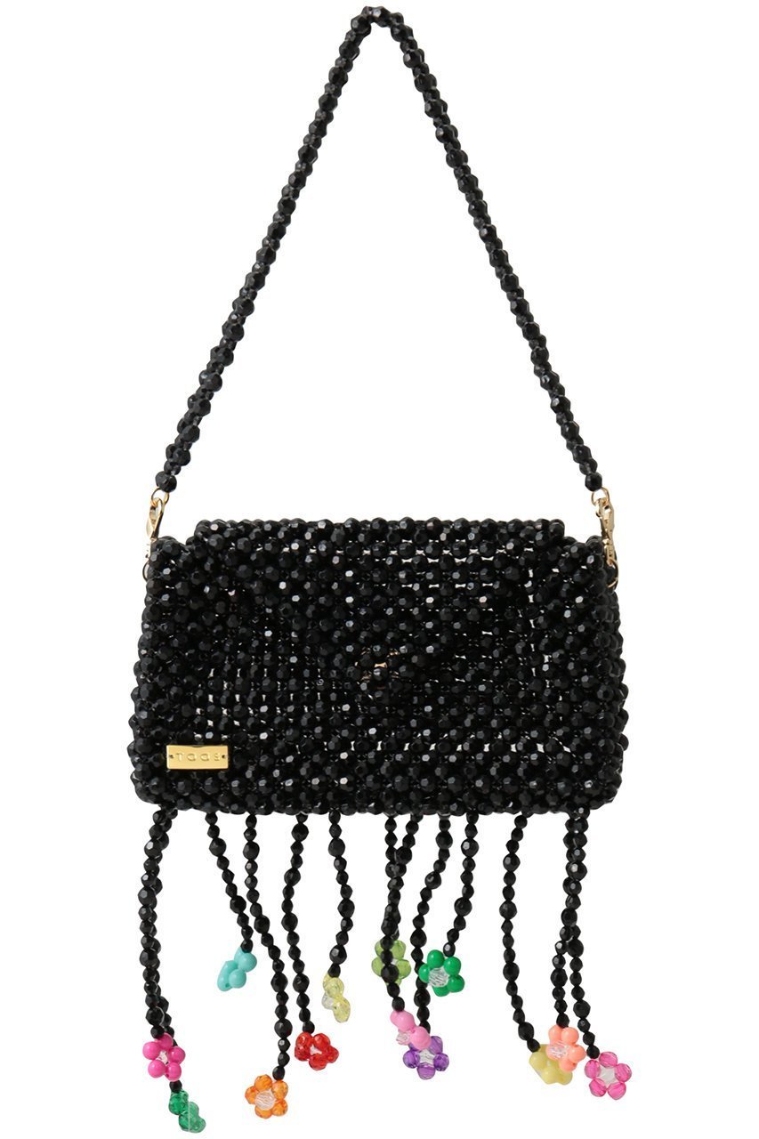 【トオス/TOOS】のフラワーハンドバッグ インテリア・キッズ・メンズ・レディースファッション・服の通販 founy(ファニー) 　ファッション　Fashion　レディースファッション　Fashion for Women　バッグ　Bags　カラフル　Colorful Design　パーティ　Party, Party Style　フラワー　Flower, Floral　モチーフ　Motif, Design Theme　新作・新入荷　New Arrivals / New In　フラワーブラック|ID: prp329100004960128 ipo3291000000037214627