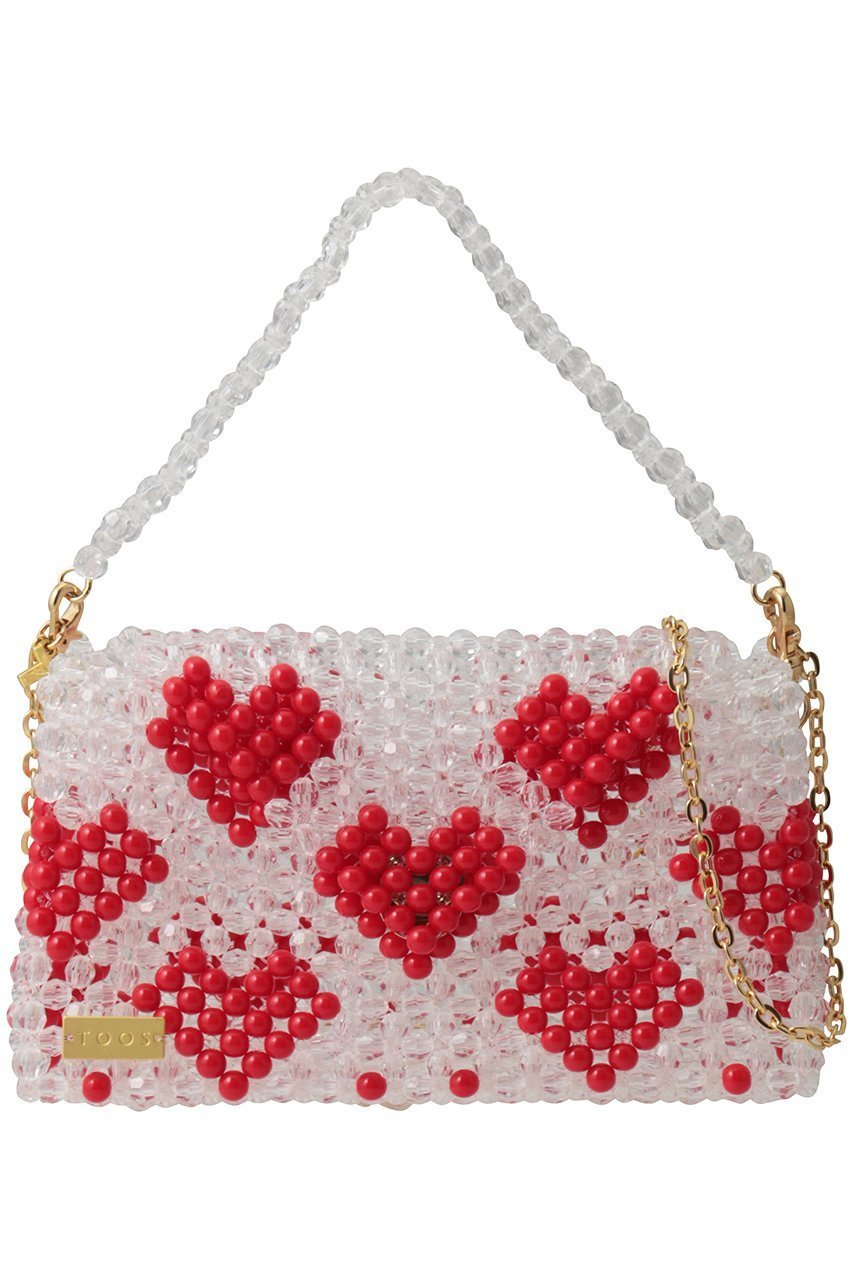 【トオス/TOOS】の3wayビッグチェーンバッグ インテリア・キッズ・メンズ・レディースファッション・服の通販 founy(ファニー) 　ファッション　Fashion　レディースファッション　Fashion for Women　バッグ　Bags　カラフル　Colorful Design　チェーン　Chain, Chain Strap　ハンド　Hand, Handmade　フォルム　Silhouette, Form　新作・新入荷　New Arrivals / New In　ハートレッド|ID: prp329100004960129 ipo3291000000037214638