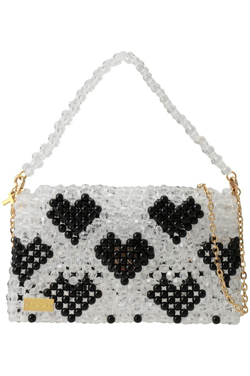 【トオス/TOOS】の3wayビッグチェーンバッグ インテリア・キッズ・メンズ・レディースファッション・服の通販 founy(ファニー) 　ファッション　Fashion　レディースファッション　Fashion for Women　バッグ　Bags　カラフル　Colorful Design　チェーン　Chain, Chain Strap　ハンド　Hand, Handmade　フォルム　Silhouette, Form　新作・新入荷　New Arrivals / New In　ハートブラック|ID: prp329100004960129 ipo3291000000037214639