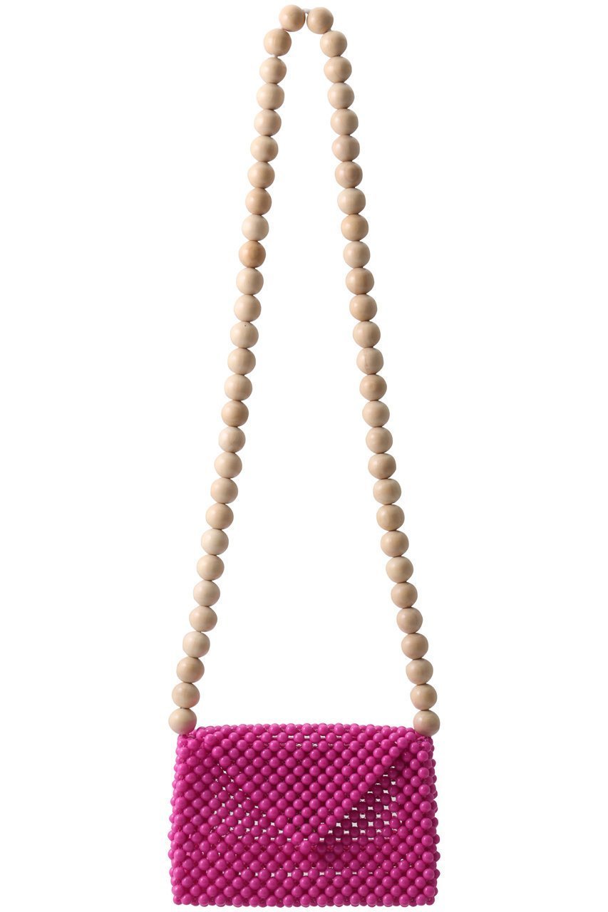 【トオス/TOOS】のウッドボールショルダーバッグ インテリア・キッズ・メンズ・レディースファッション・服の通販 founy(ファニー) 　ファッション　Fashion　レディースファッション　Fashion for Women　バッグ　Bags　オケージョン　Occasion Wear　フォルム　Silhouette, Form　リゾート　Resort, Vacation Style　新作・新入荷　New Arrivals / New In　ヴィヴィッドピンク|ID: prp329100004960132 ipo3291000000037214663