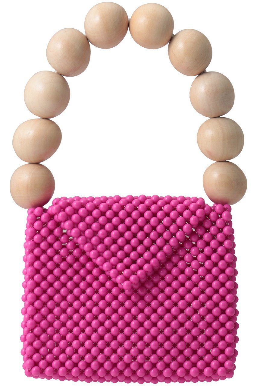 【トオス/TOOS】のウッドボールハンドバッグ インテリア・キッズ・メンズ・レディースファッション・服の通販 founy(ファニー) 　ファッション　Fashion　レディースファッション　Fashion for Women　バッグ　Bags　ウッド　Wooden Design　パーティ　Party, Party Style　フォルム　Silhouette, Form　新作・新入荷　New Arrivals / New In　ヴィヴィッドピンク|ID: prp329100004960133 ipo3291000000037214671